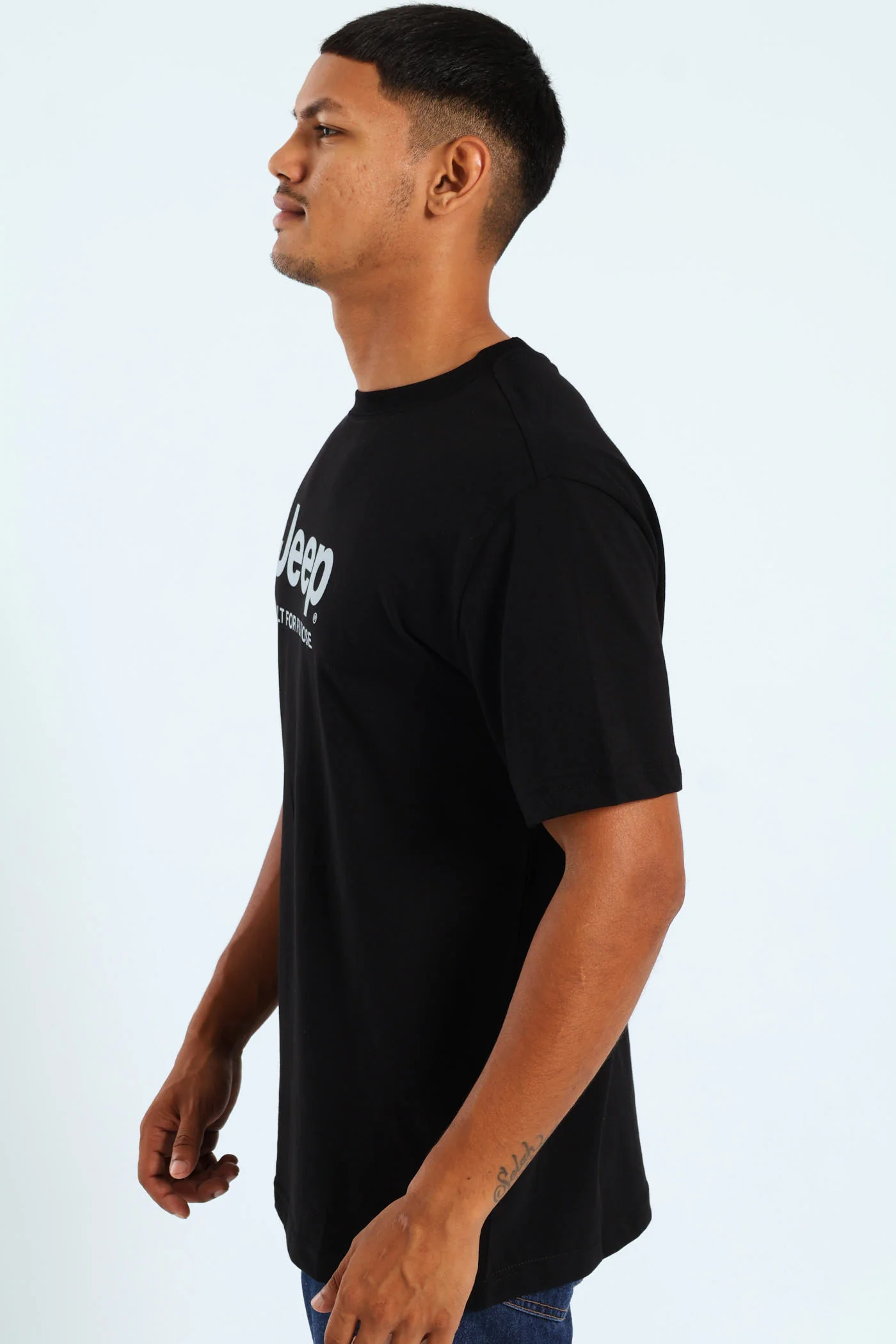 Iconic Letter Collection Tee - Black - Image 3