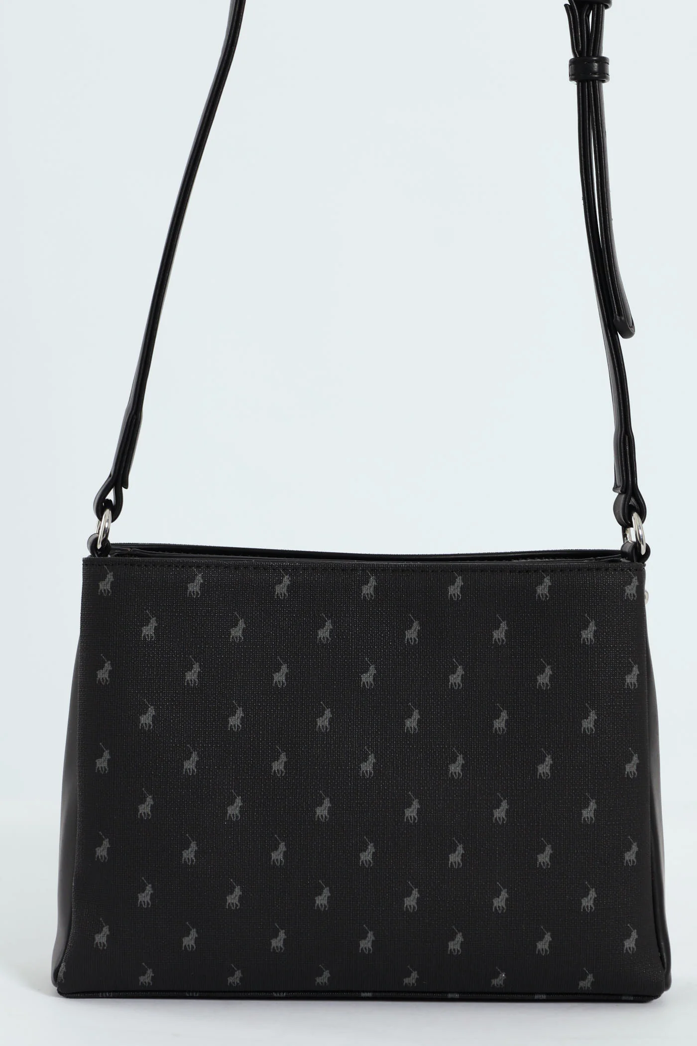 Iconic Multi Compartment Sling Bag - Black - Image 3