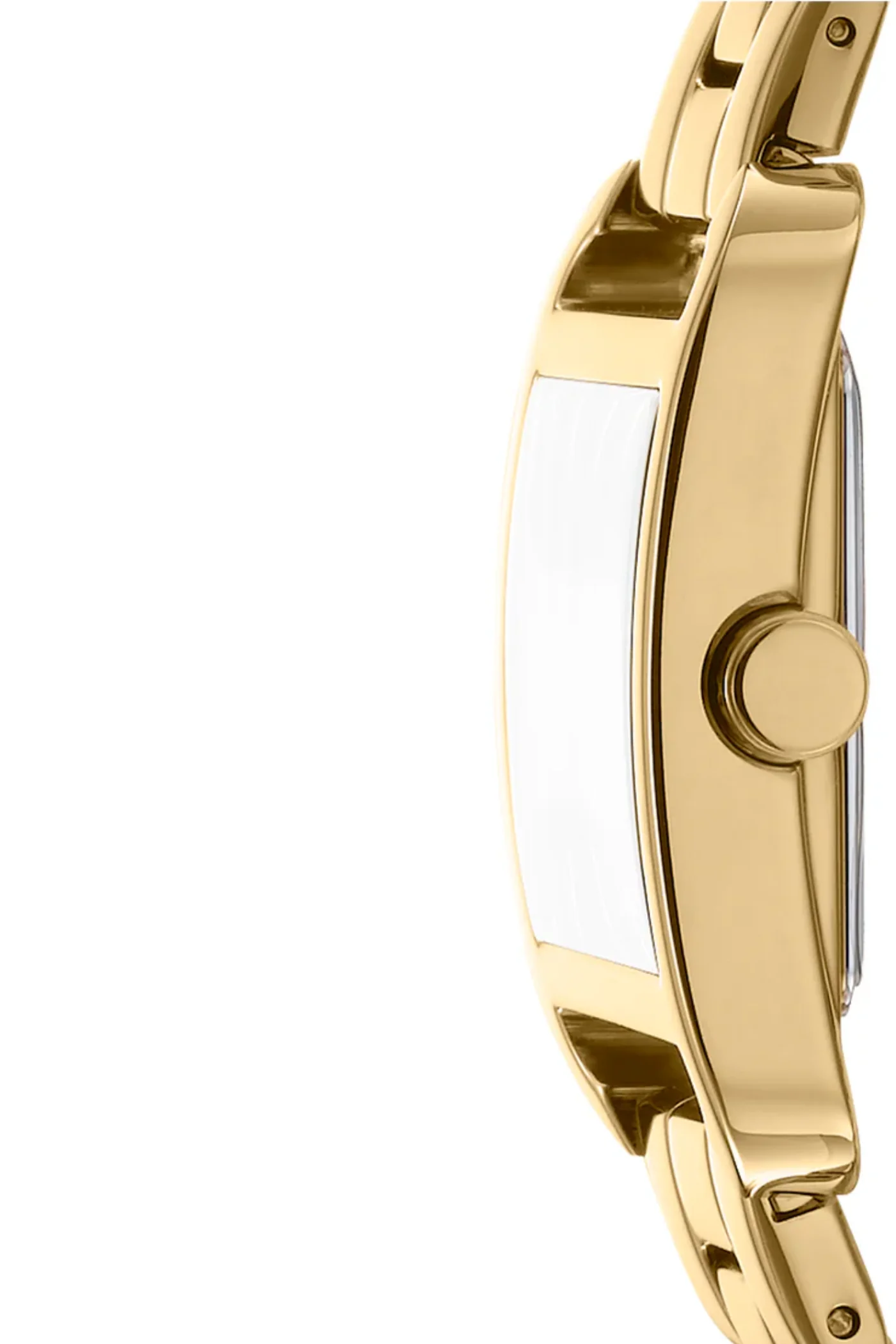 Iconic Square Gold Case & Silver Dial With Gold Bracelet Watch - Image 2