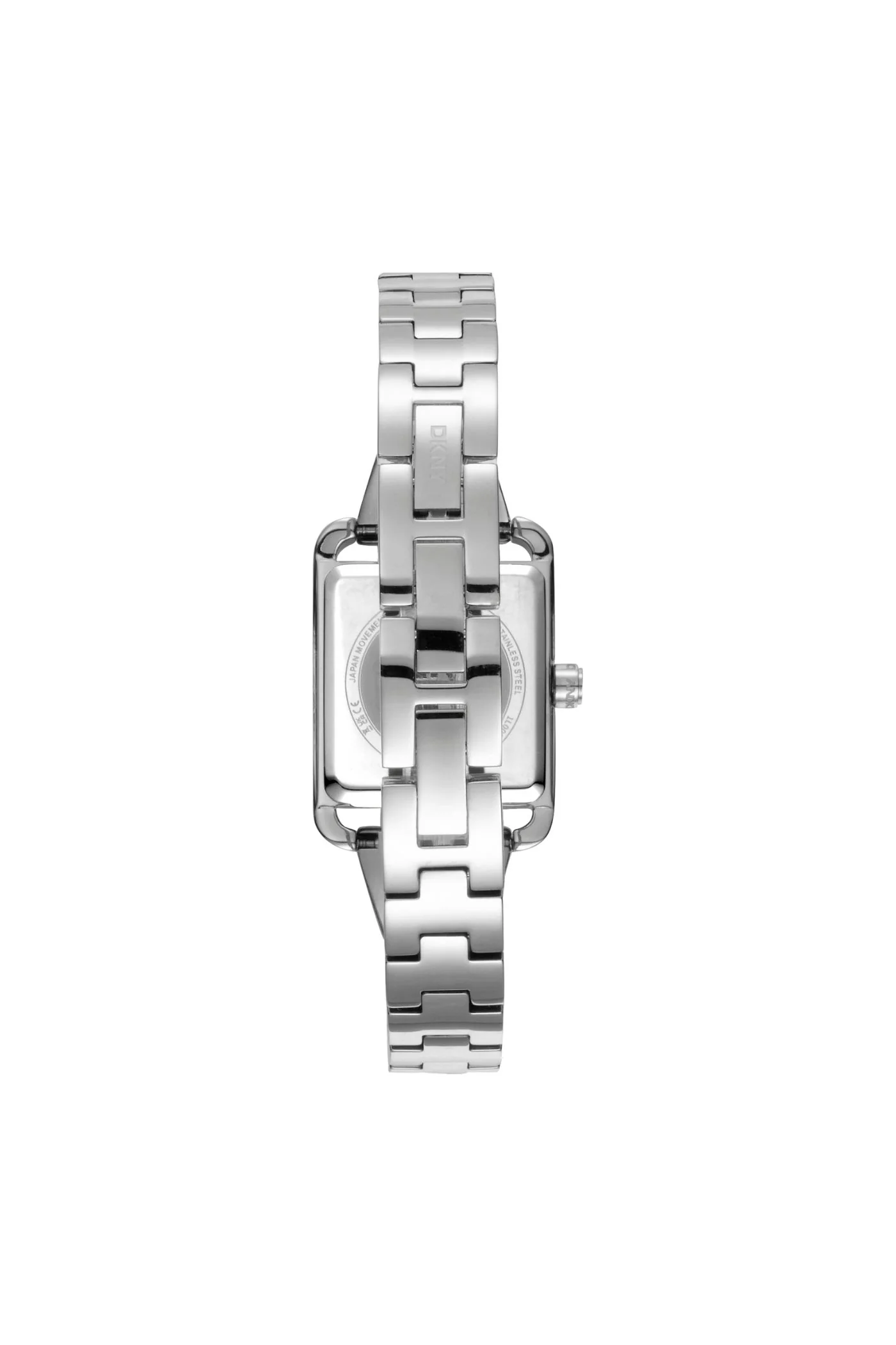 Iconic Square Stainless Steel Case & Silver Dial Stainless Steel Bracelet Watch - Silver - Image 2
