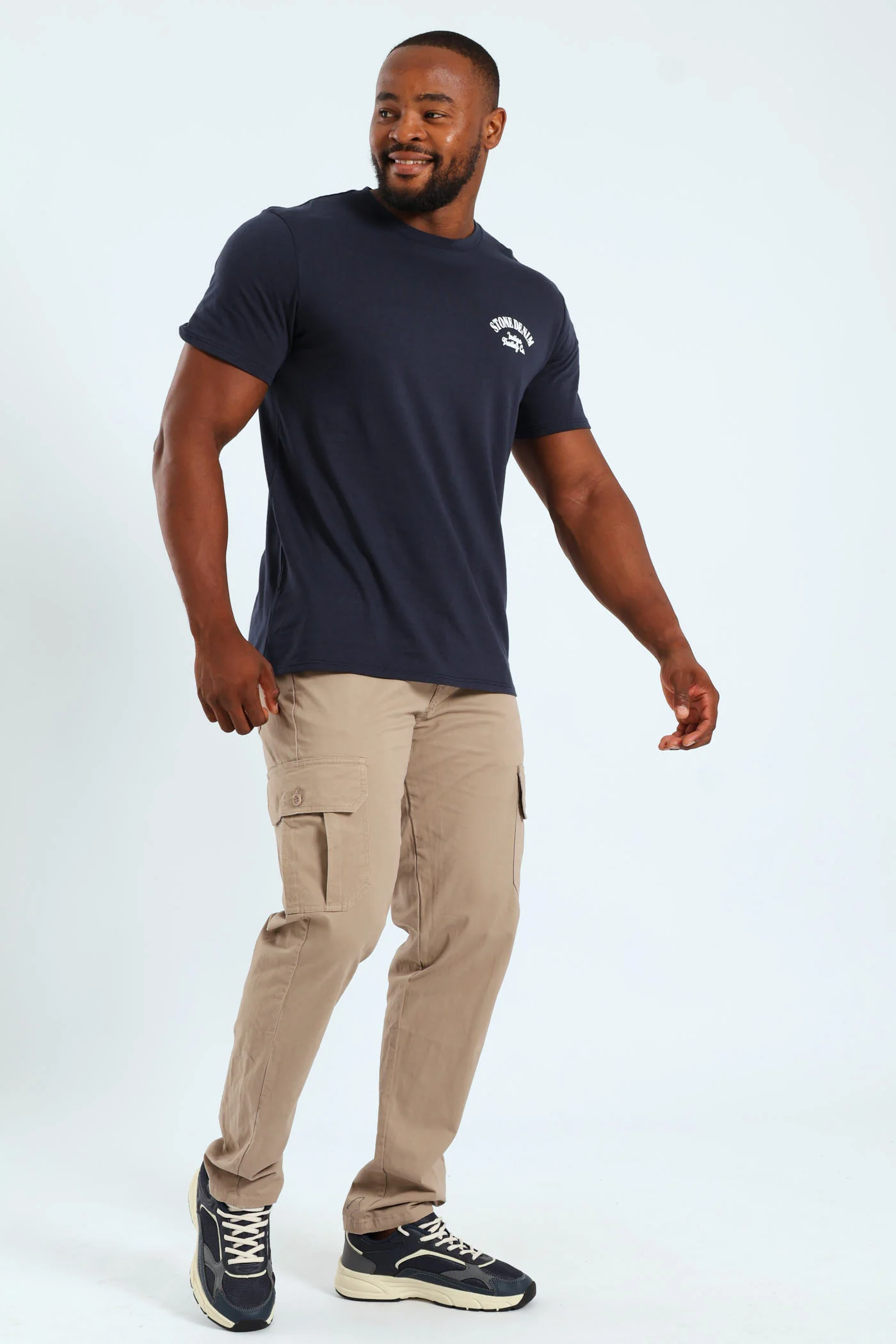 Indigo Trading Co. Front & Back Tee - Navy - Image 2