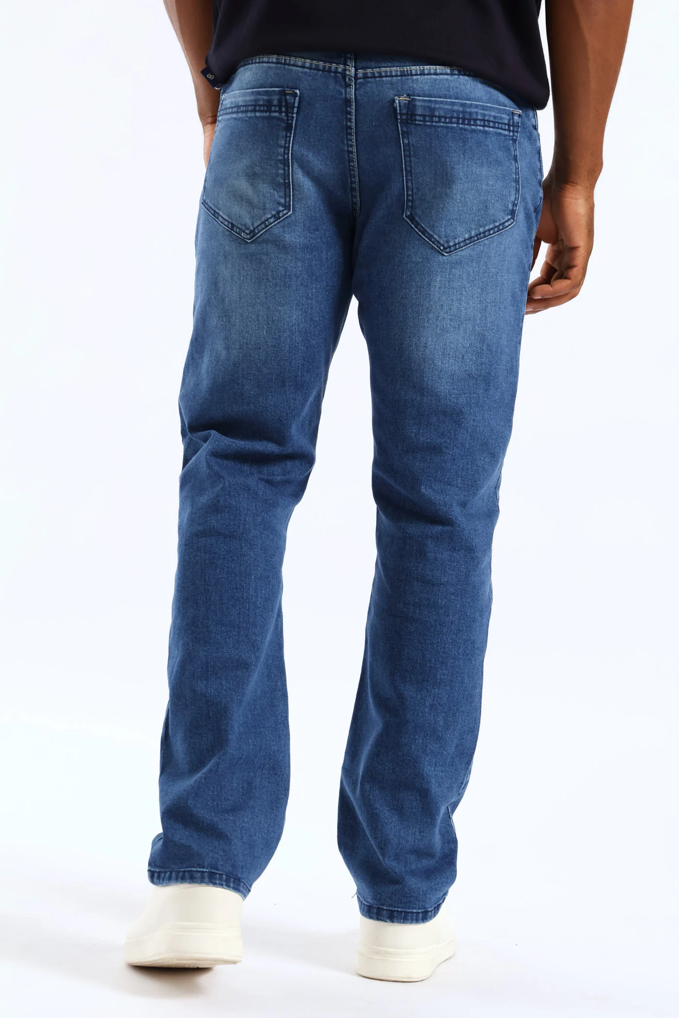 Indigo Washed In Straight Jean - Dark Wash - Image 6