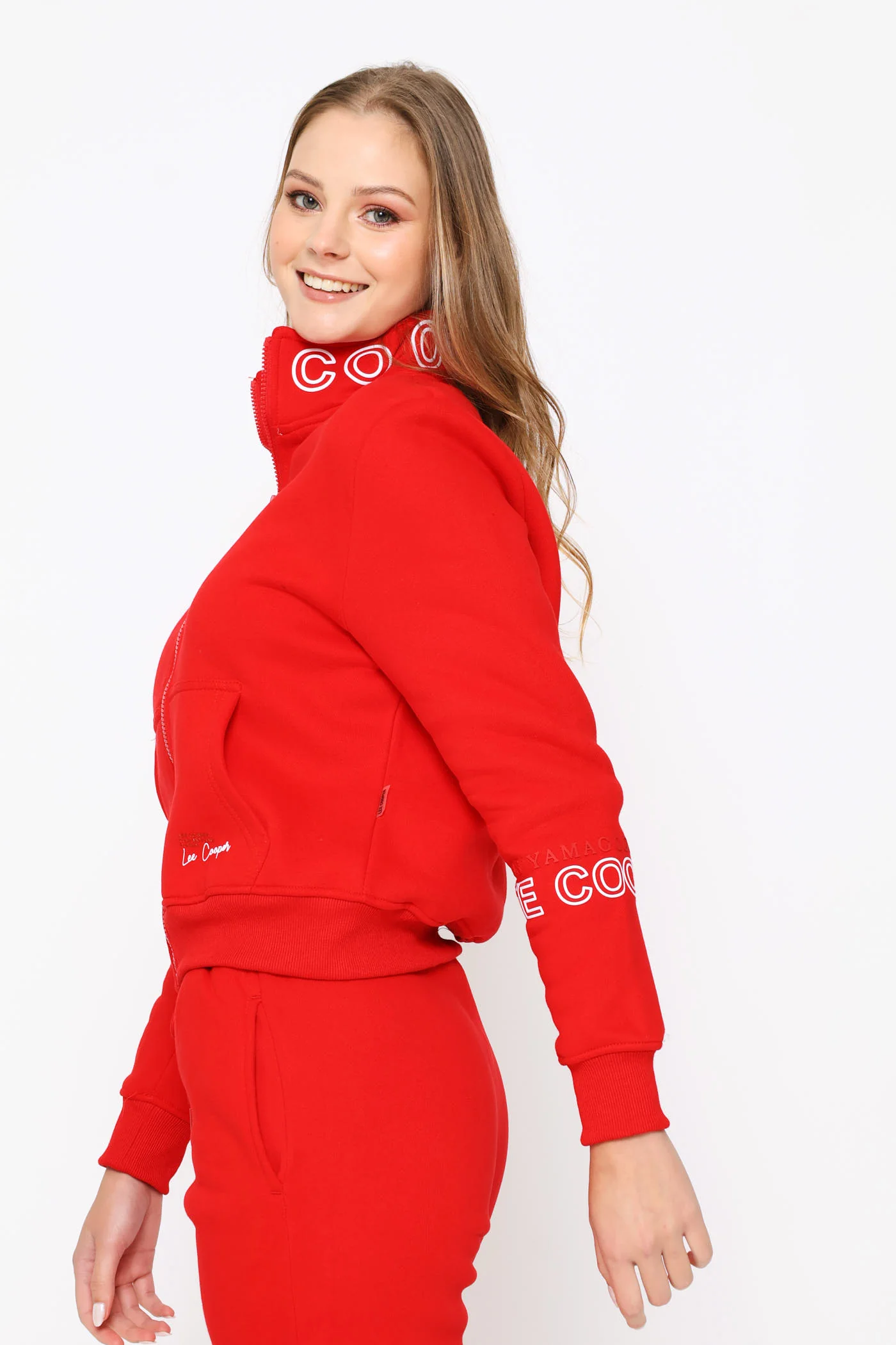 Indlovukazi Zip Through Top - Red - Image 3