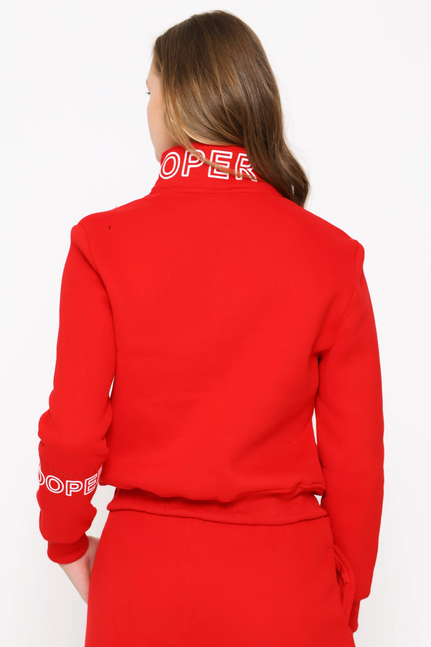 Indlovukazi Zip Through Top - Red - Image 4