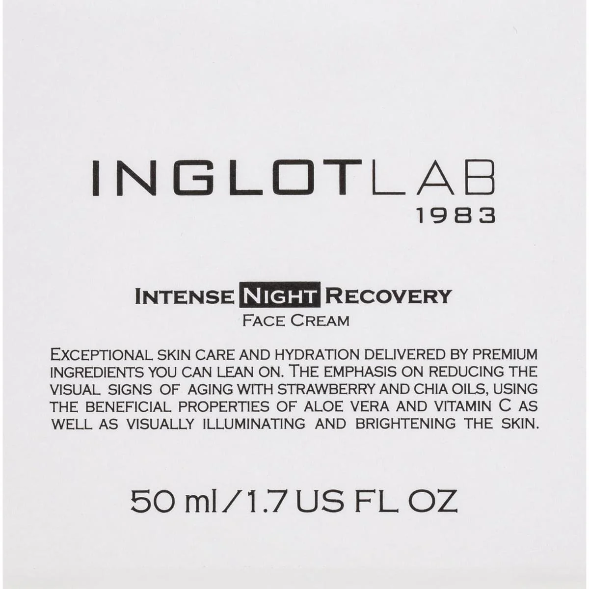 Inglot Lab Intense Night Recovery Face Cream - Image 2