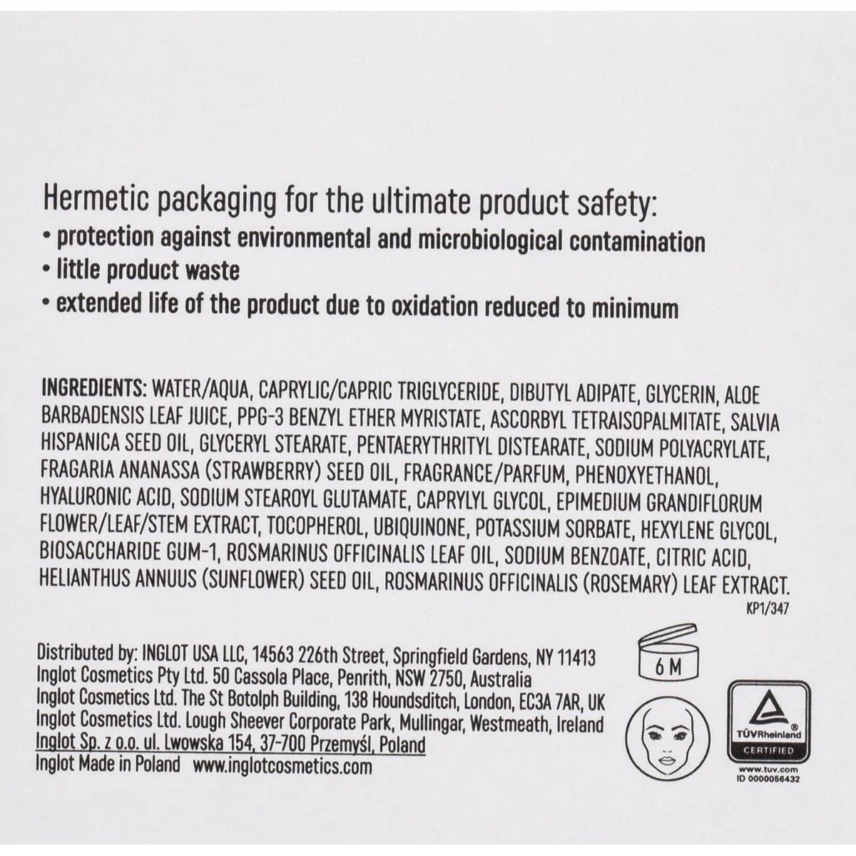 Inglot Lab Intense Night Recovery Face Cream - Image 3