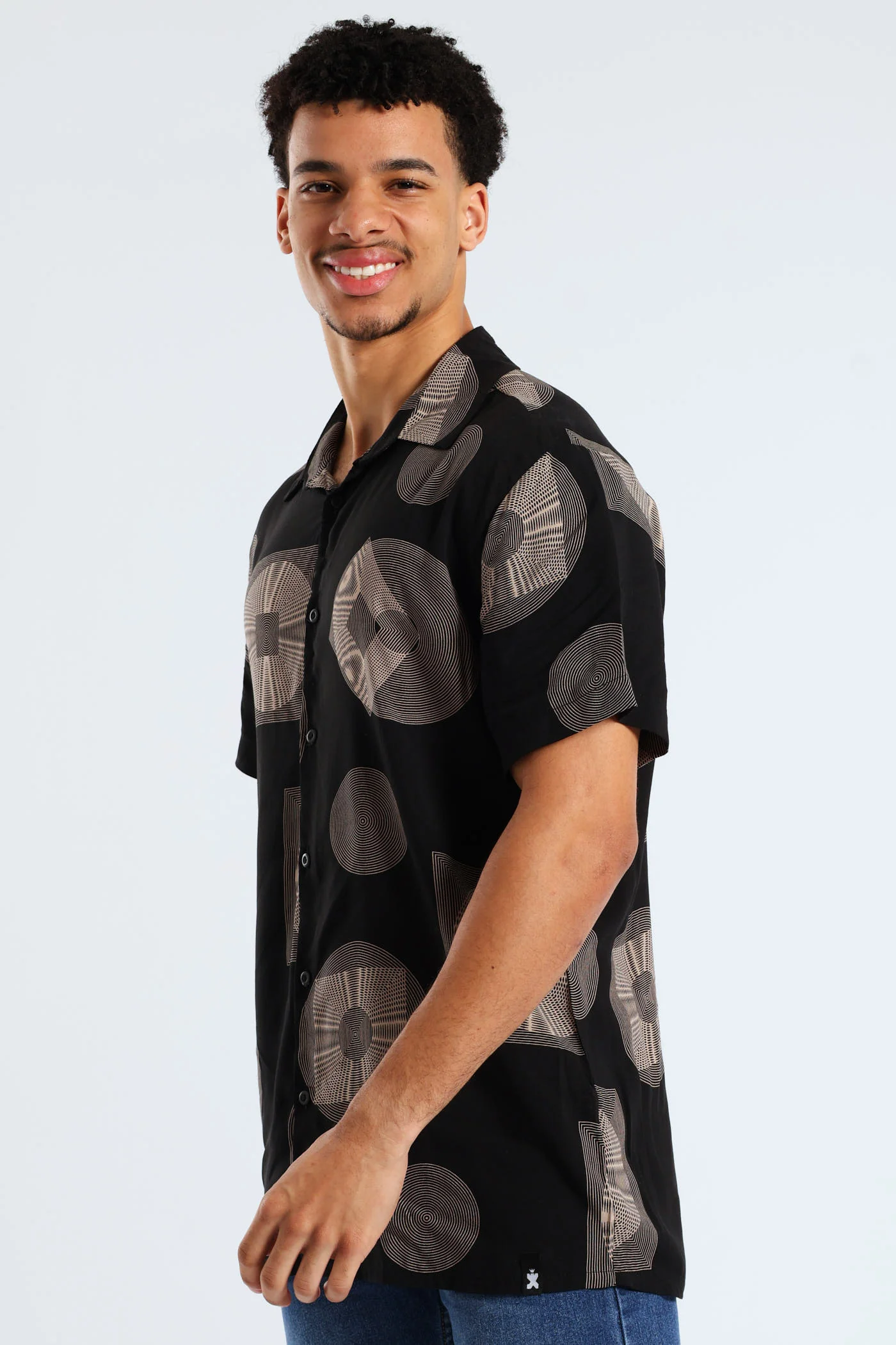 Inner Circle Viscose Shirt - Black - Image 2