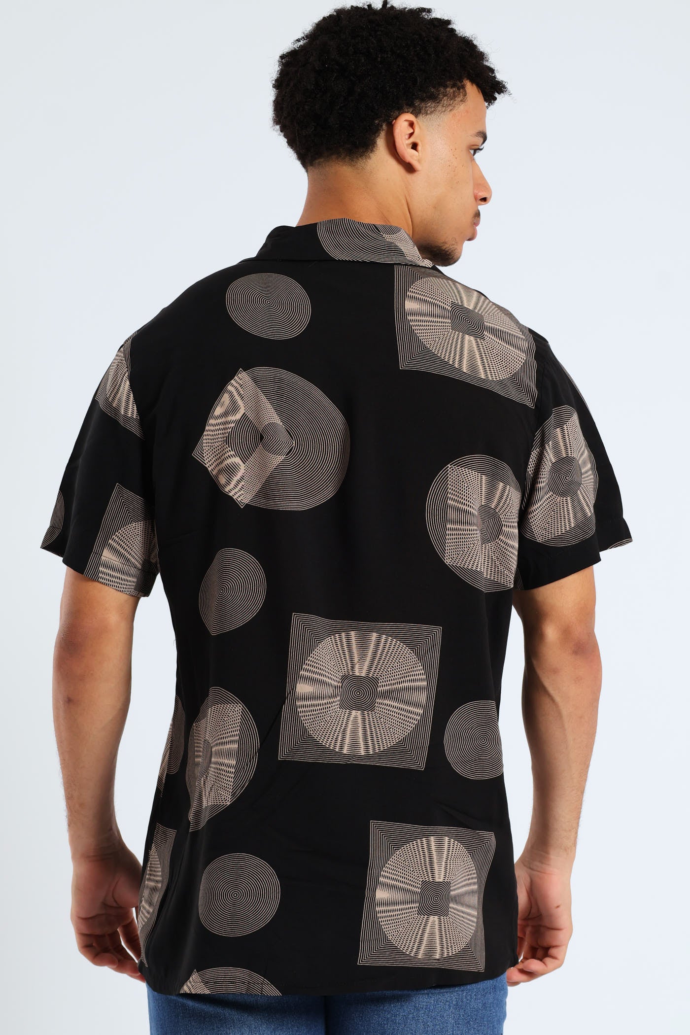 Inner Circle Viscose Shirt - Black - Image 3
