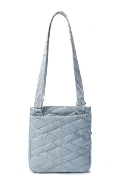 Inner City Quilted Shoulder Bag - Pearl Blue - Image 3