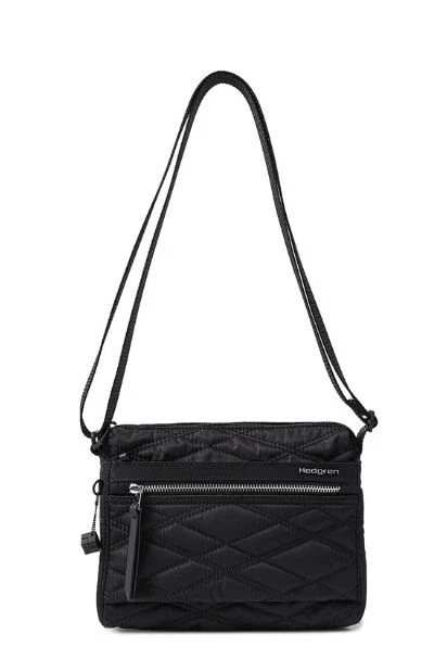 Inner City Small Quilt Shoulder Bag - Black - Image 2