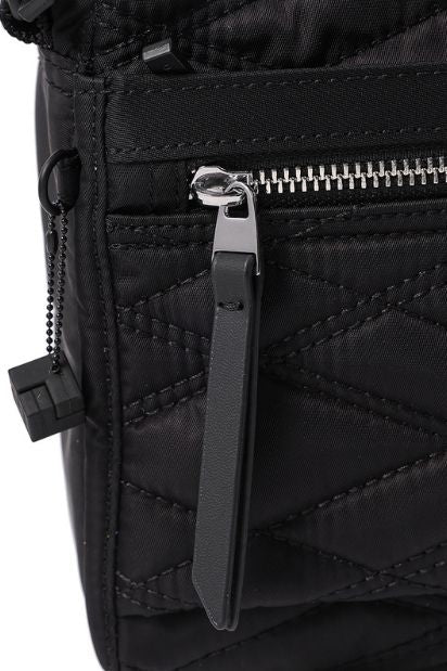 Inner City Small Quilt Shoulder Bag - Black - Image 5
