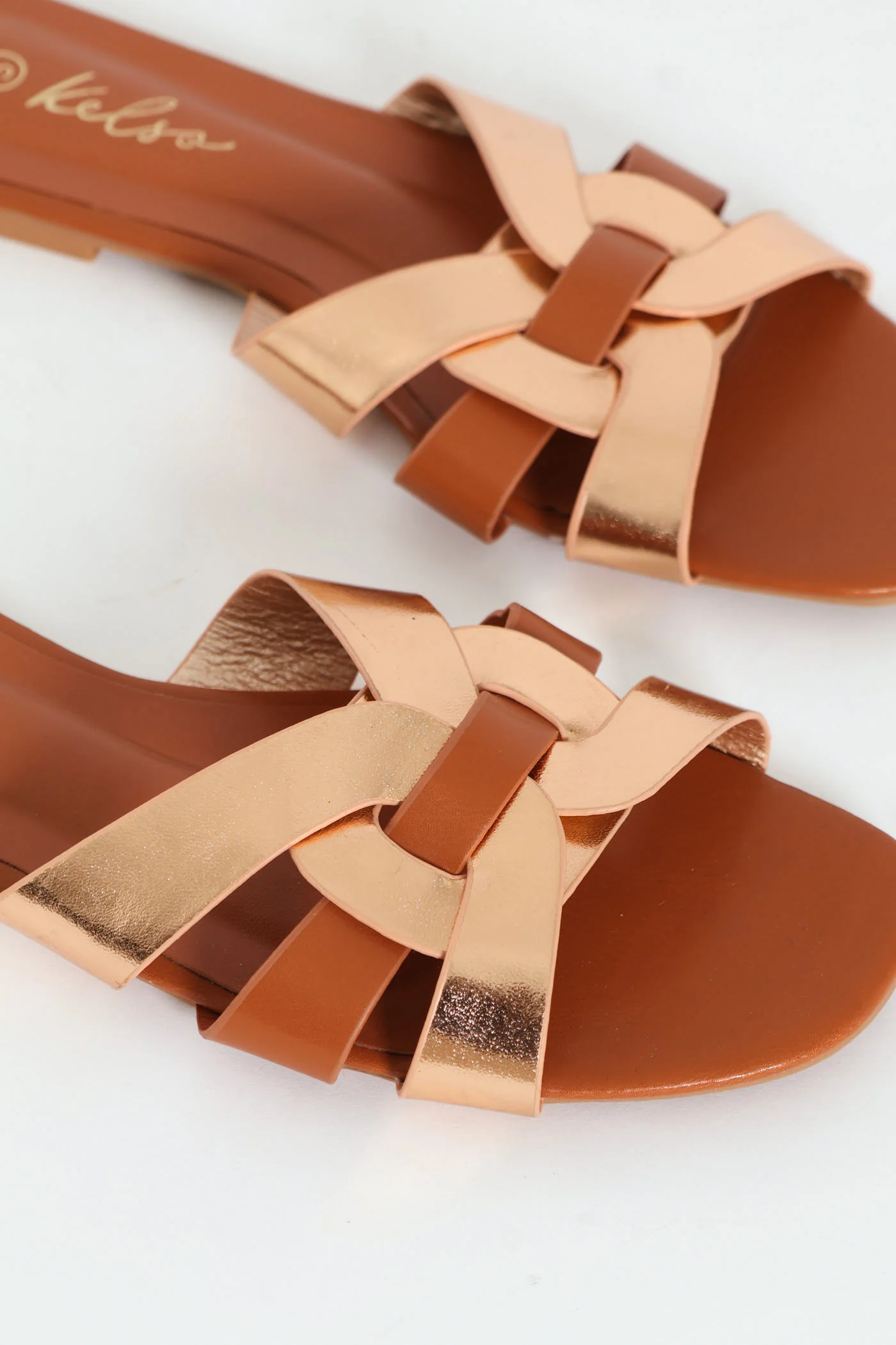 Interlink Basic Mule Sandal - Rose Gold - Image 2