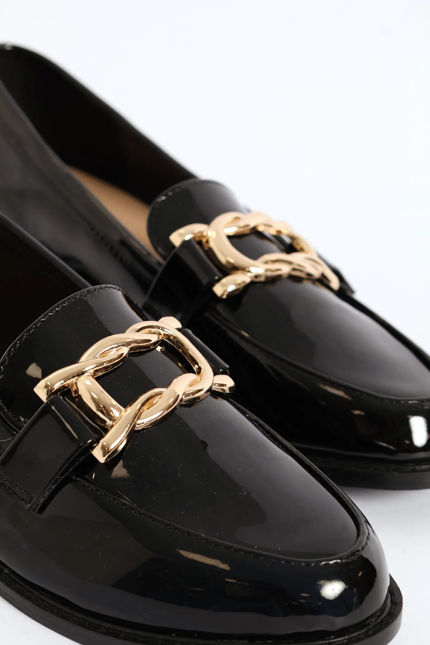 Interlink Metal Trim Loafer - Black - Image 2