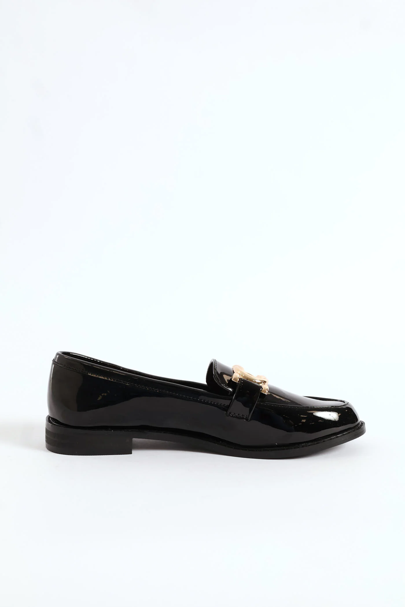 Interlink Metal Trim Loafer - Black - Image 3