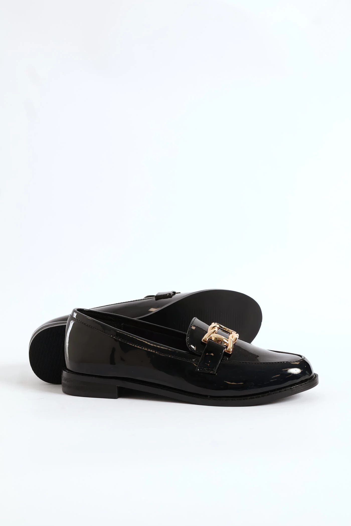 Interlink Metal Trim Loafer - Black - Image 5