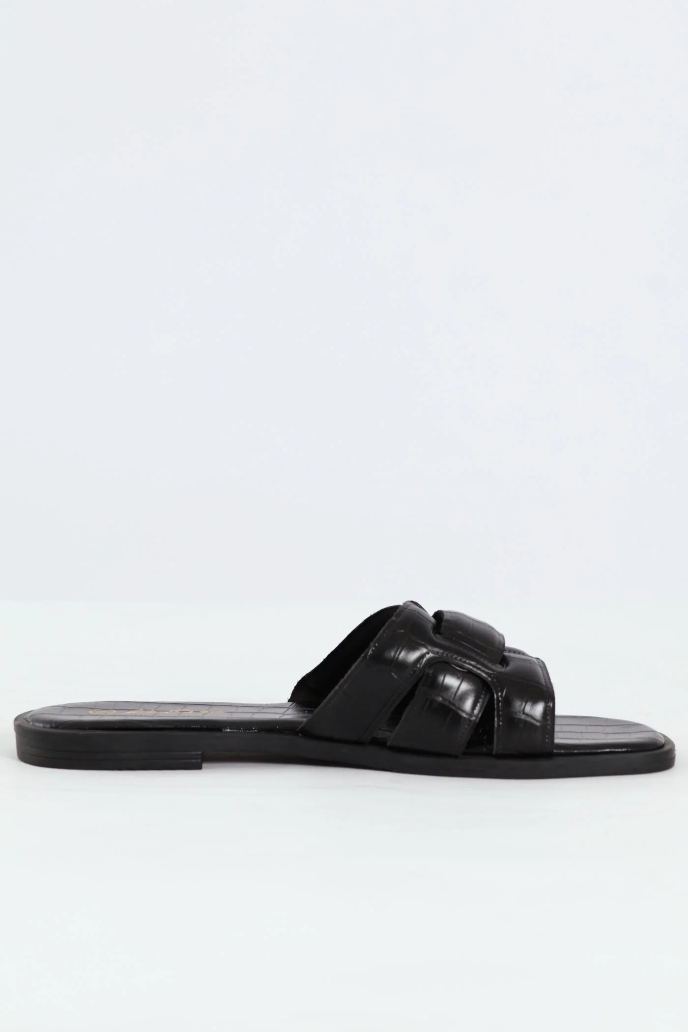 Interlinked Mule Sandal On Fashion Outsole - Black - Image 3