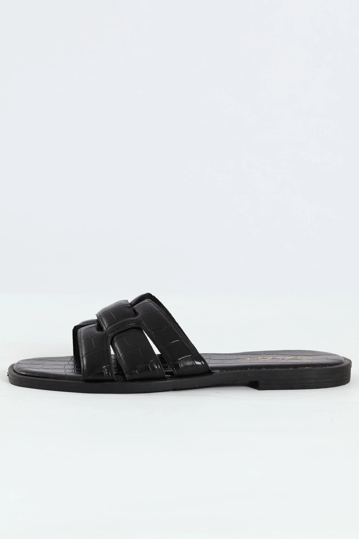 Interlinked Mule Sandal On Fashion Outsole - Black - Image 4