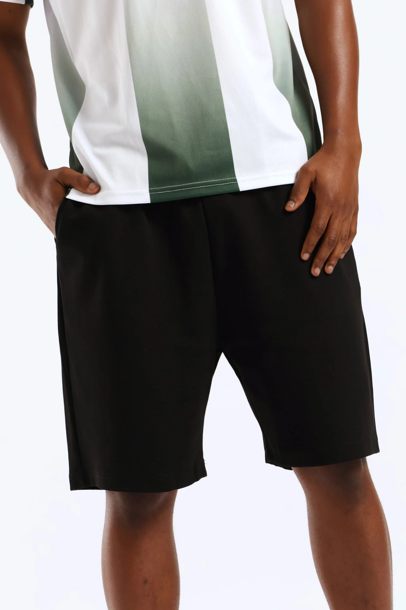 Interlock Pull On Shorts - Black - Image 2