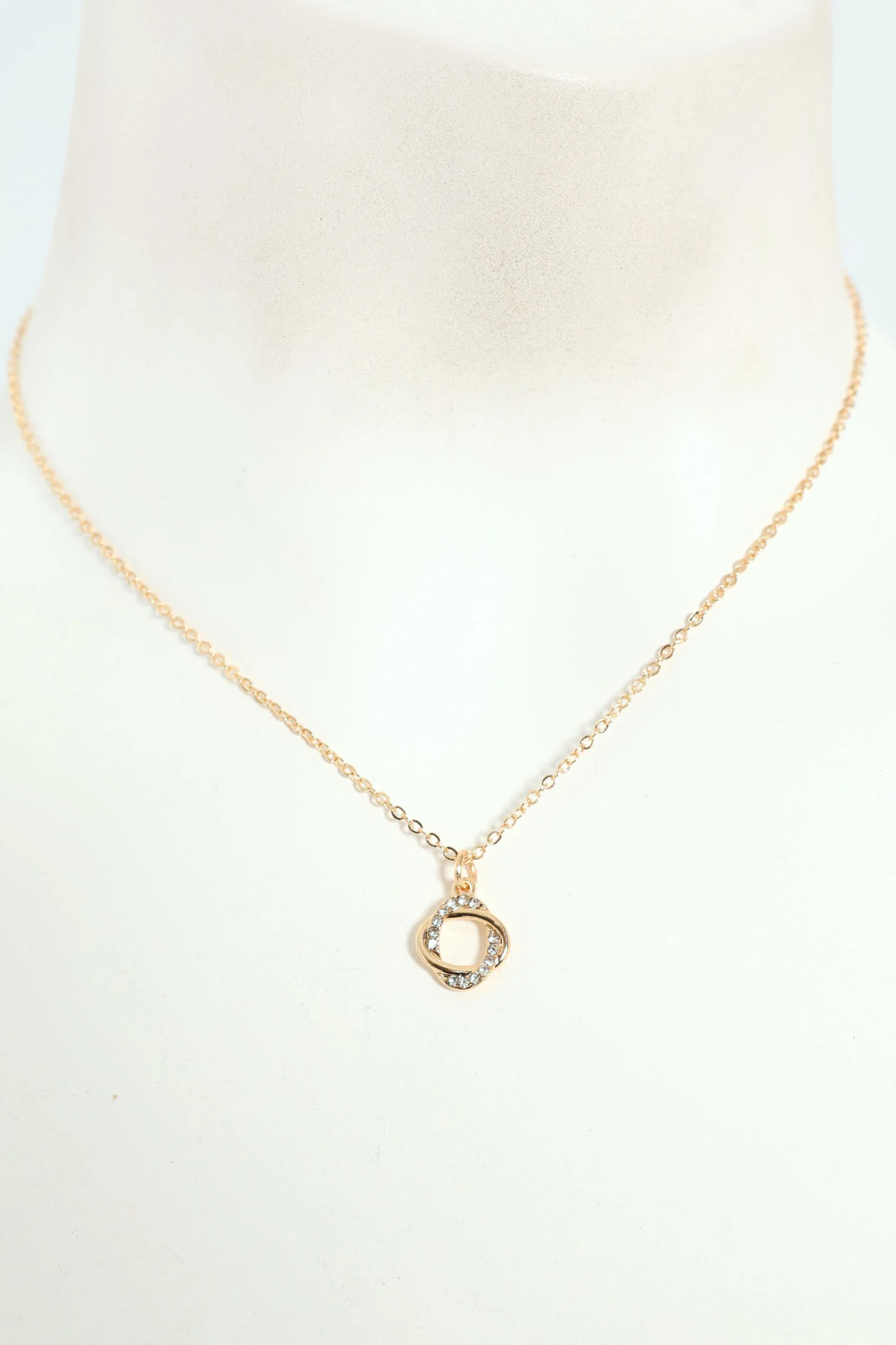 Intertwined Pendant Necklace - Gold - Image 3