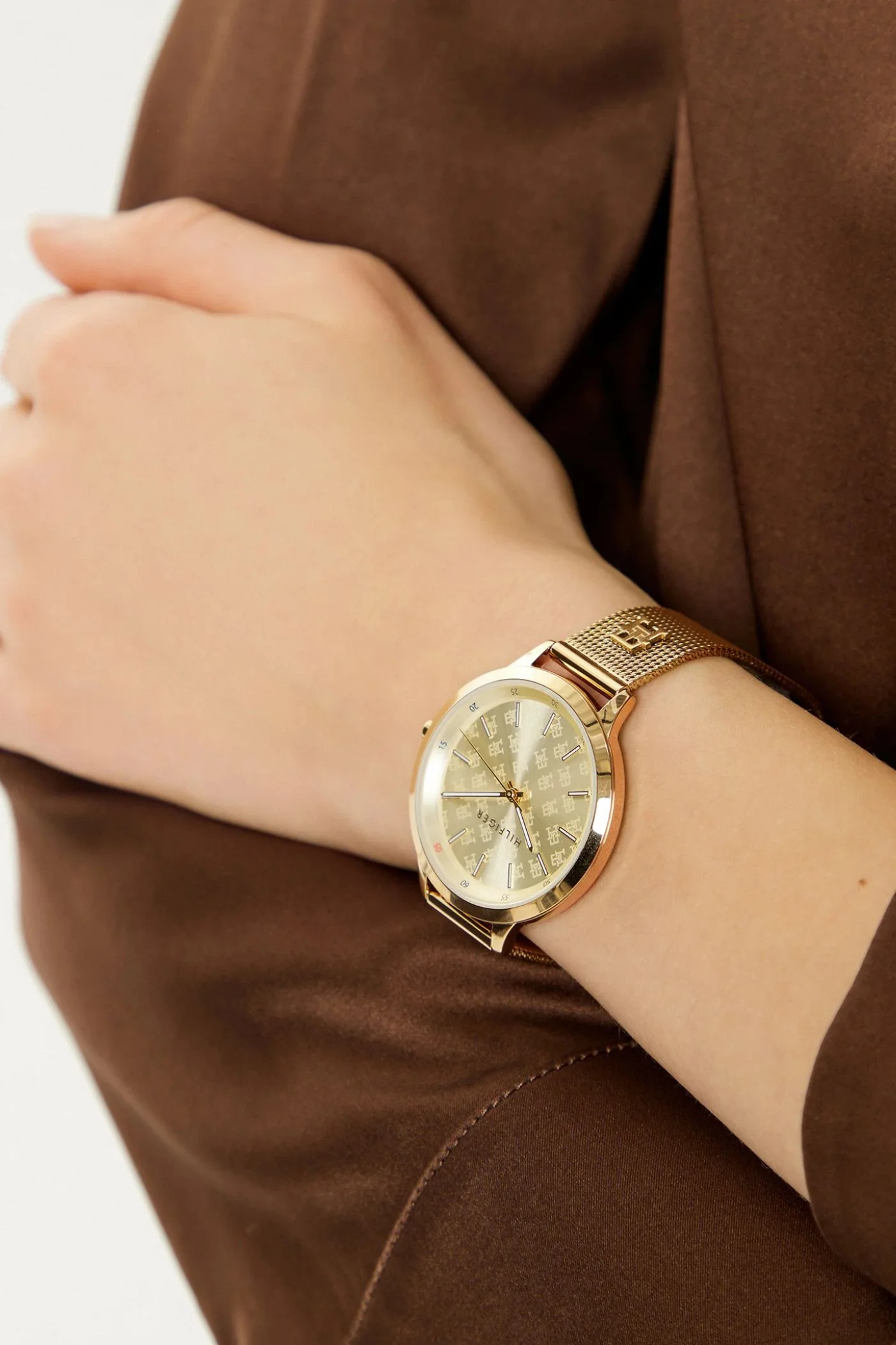Iris Womens Stainless Steel Quartz Watch - Gold - Image 2
