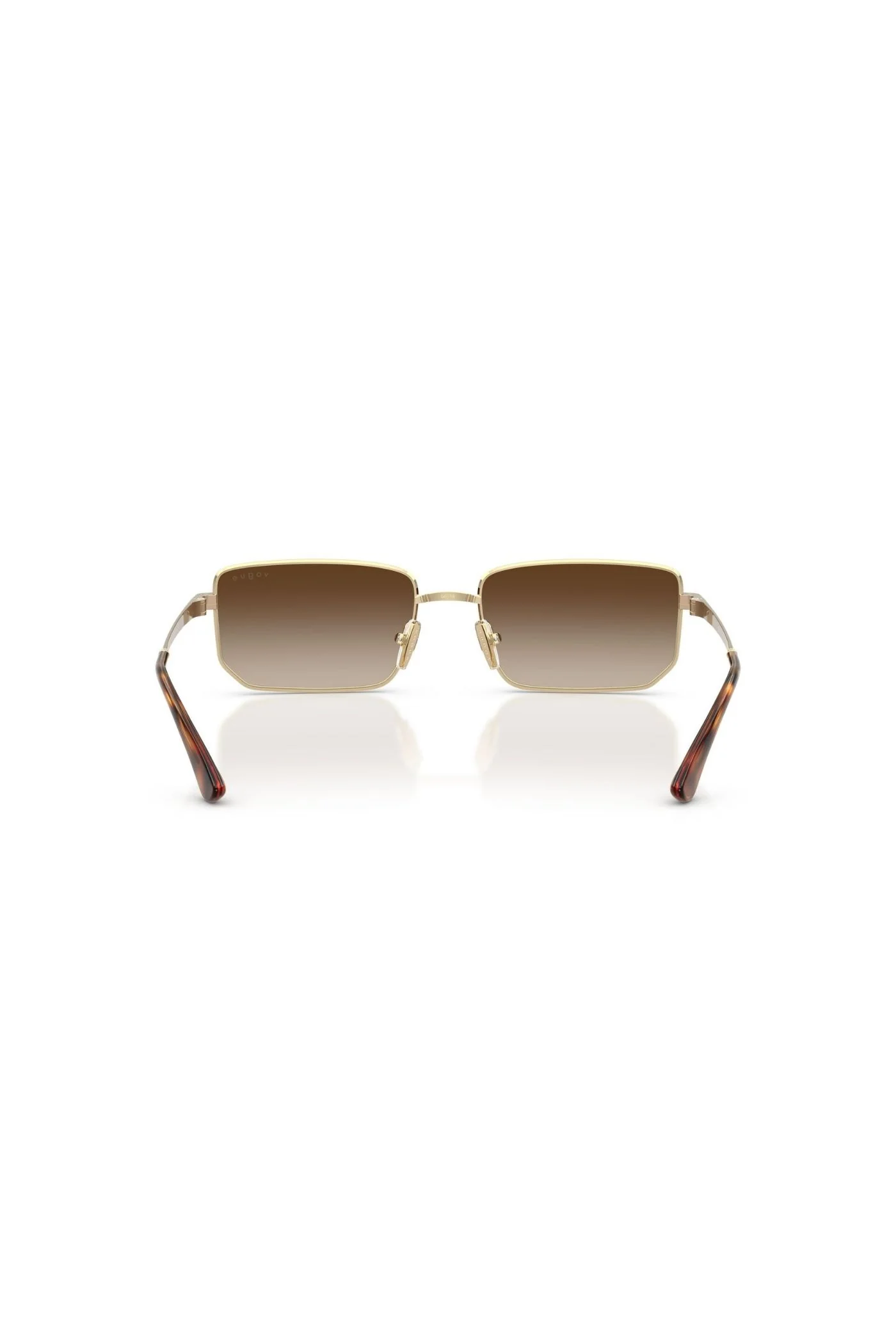 Irregular Frame/ Brown Lens - Gold - Image 4