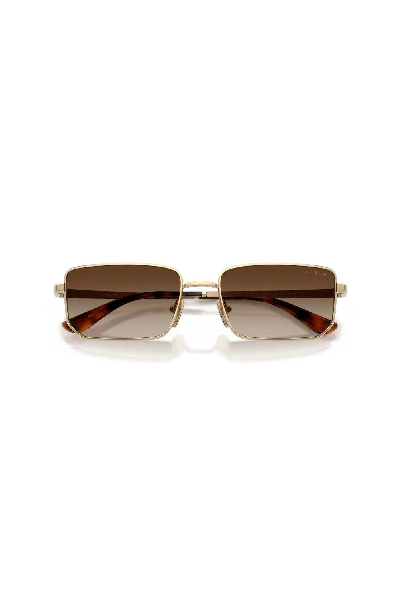 Irregular Frame/ Brown Lens - Gold - Image 5