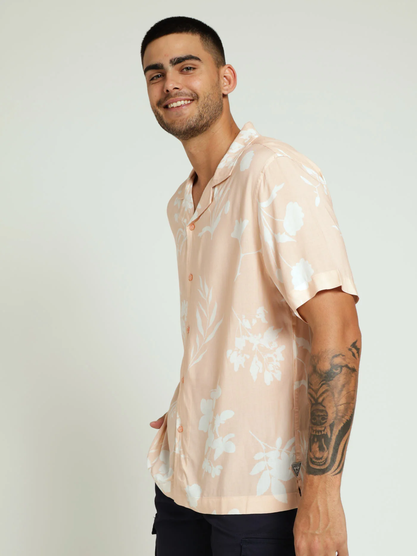 Island Cutout Shirt - Tangerine - Image 3
