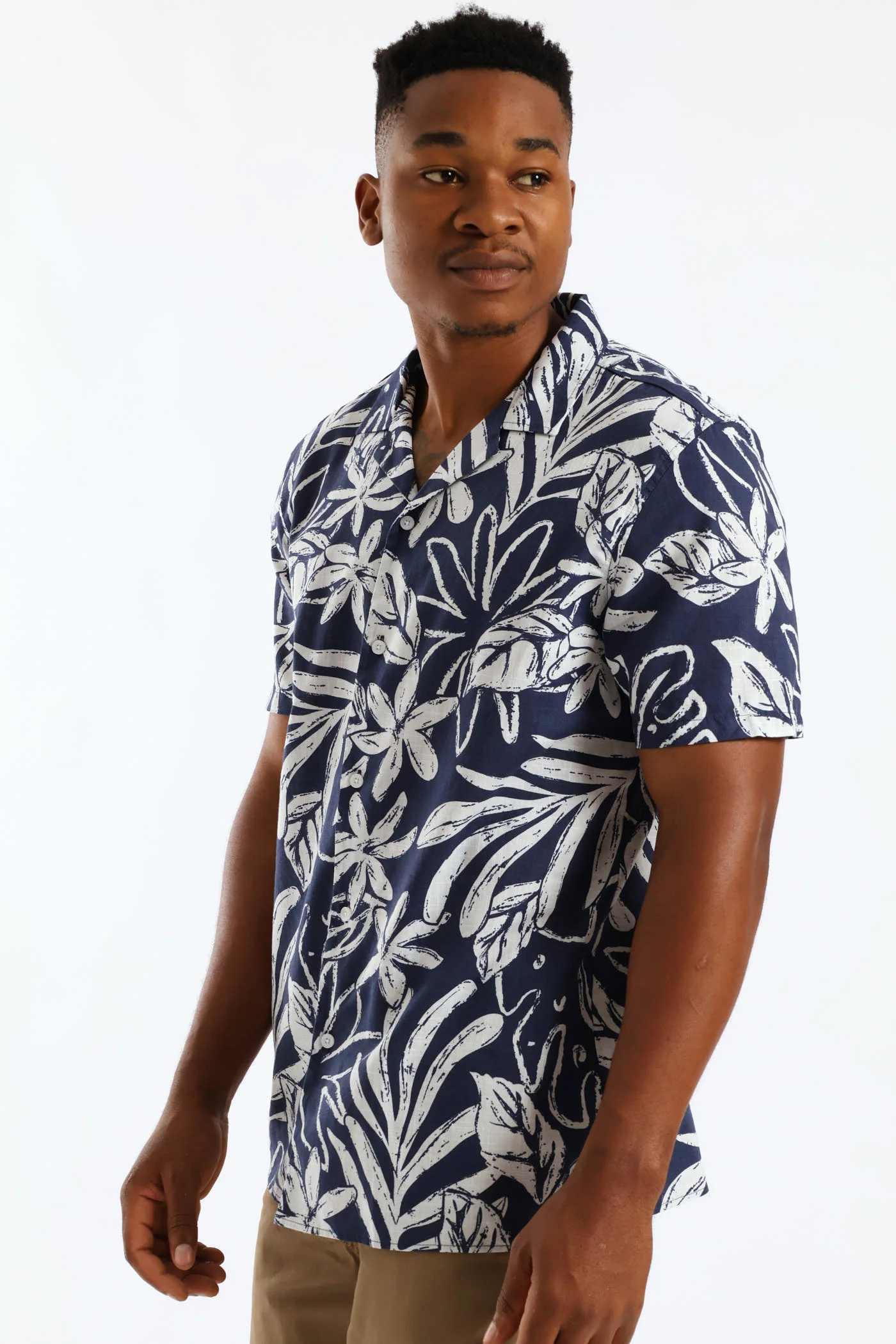 Island Floral Resort Shirt - Blue - Image 2
