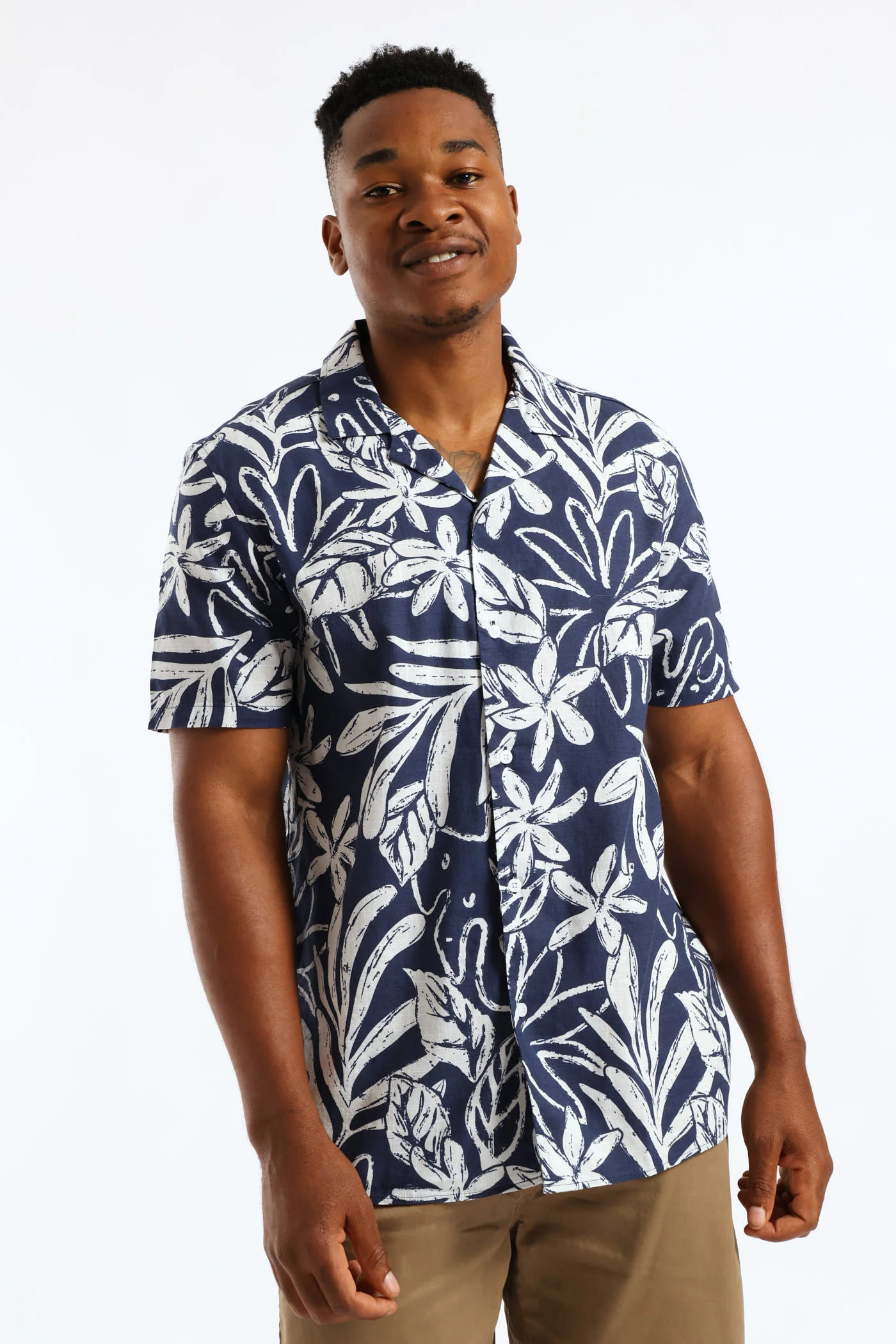 Island Floral Resort Shirt - Blue - Image 3