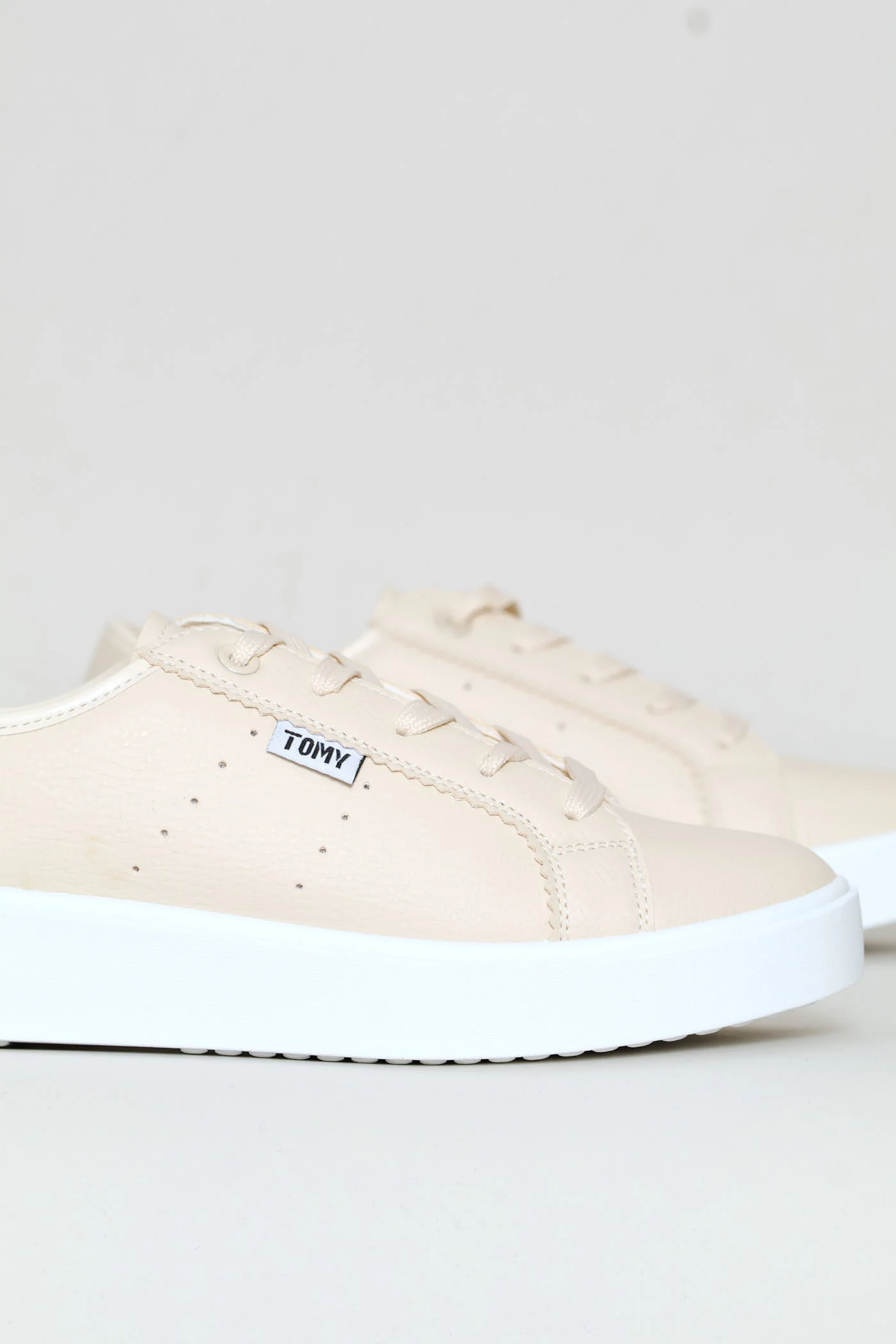 Ivy Lace Up Platform Sneaker - Beige - Image 3