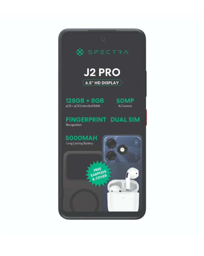 J2 Pro 128GB Cellphone - Blue - Bundle - Image 3