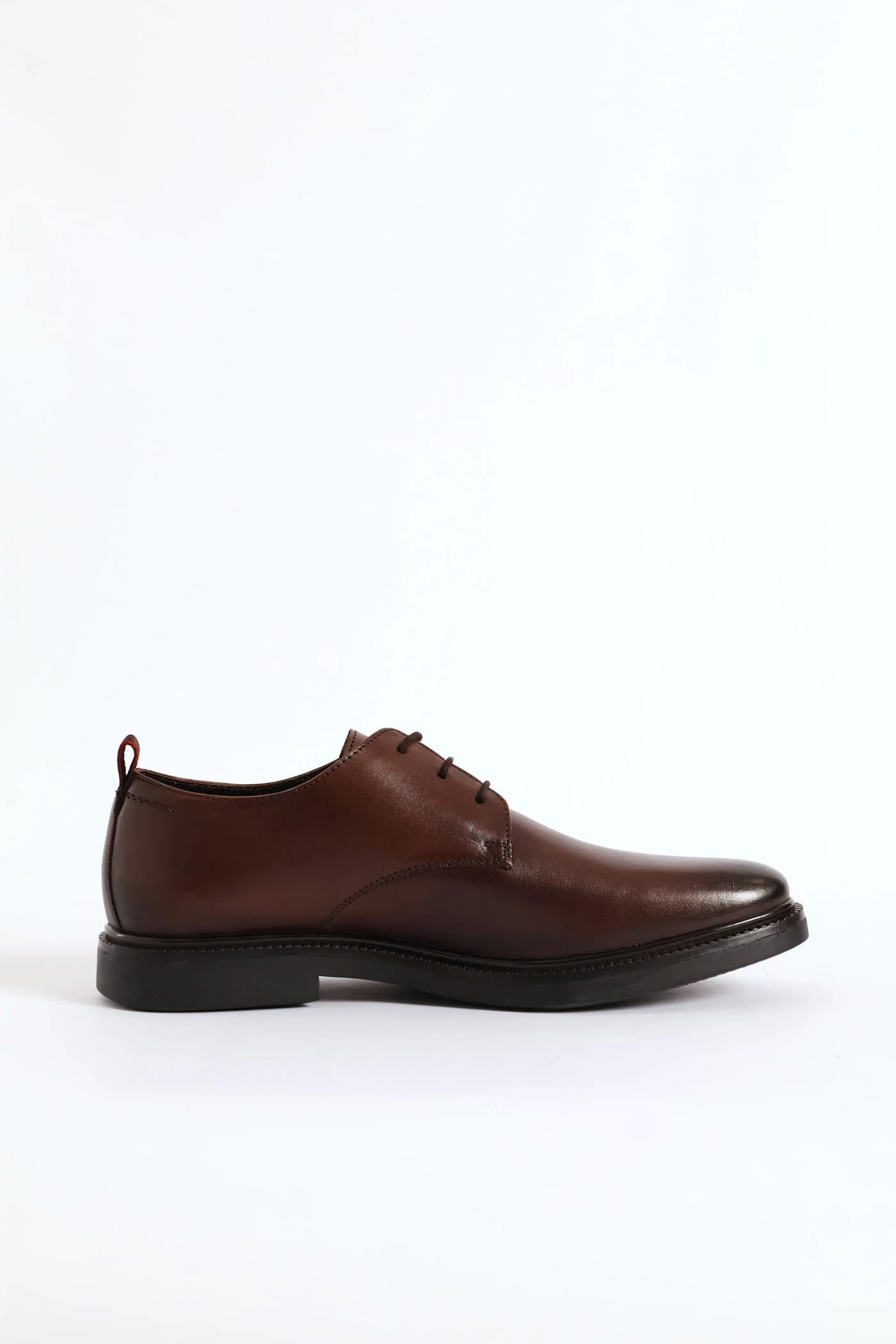 Jace Plain Toe Formal Derby Shoe - Brown - Image 3