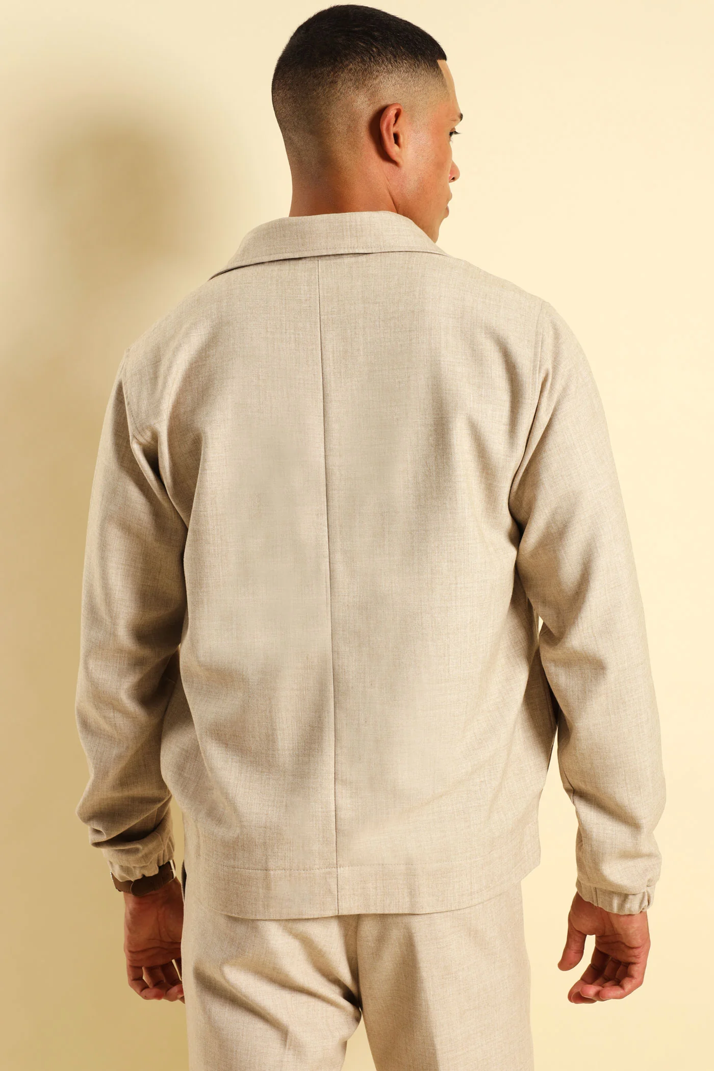 Double Pocket Jacket - Tan - Image 7