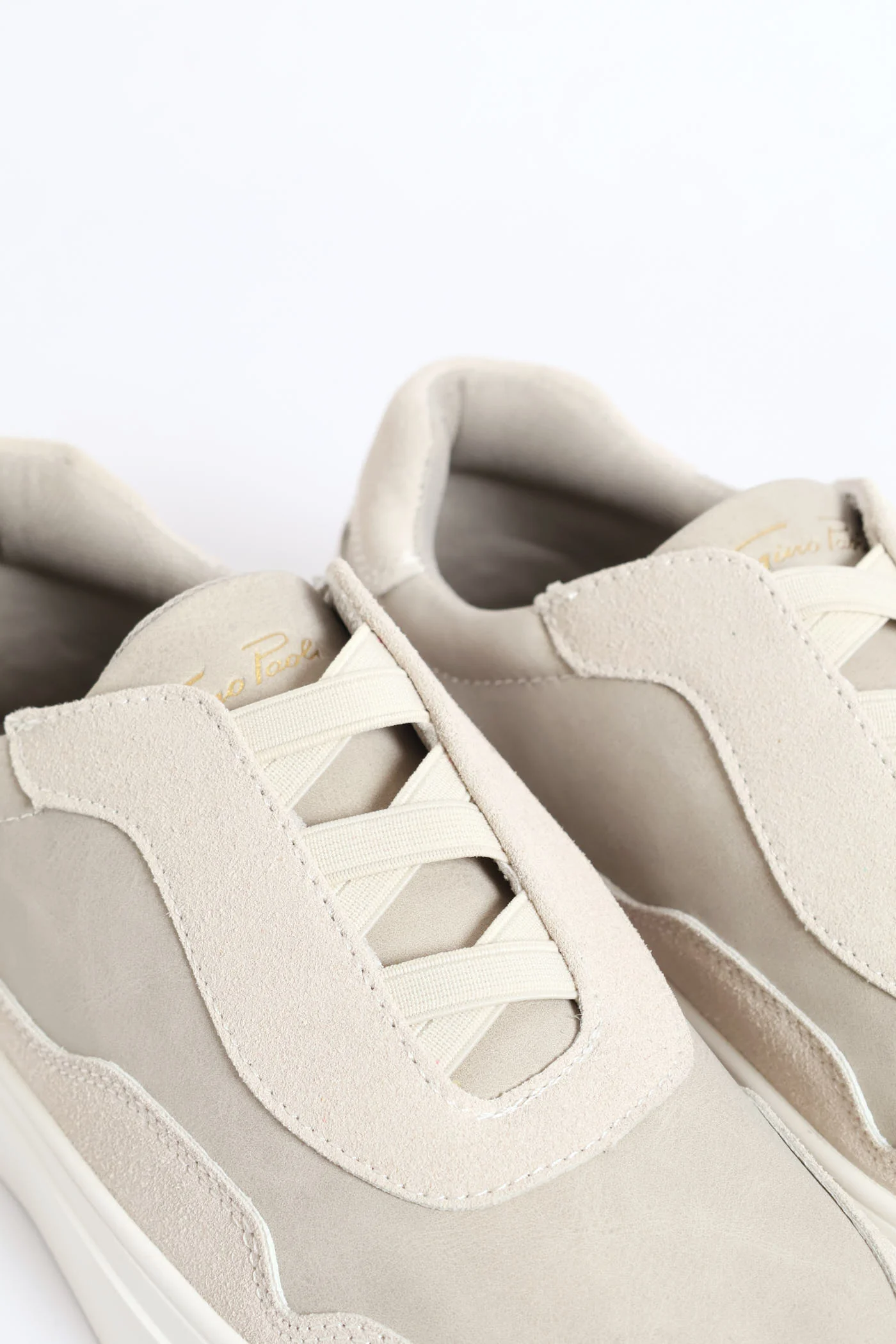 Jackson Elastic Lace Sneaker - Stone - Image 2