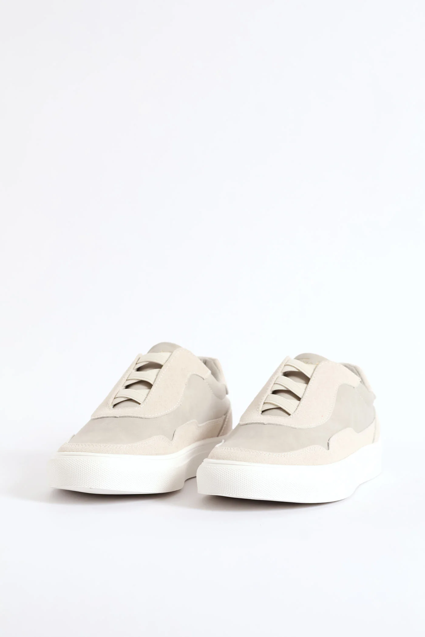 Jackson Elastic Lace Sneaker - Stone - Image 4