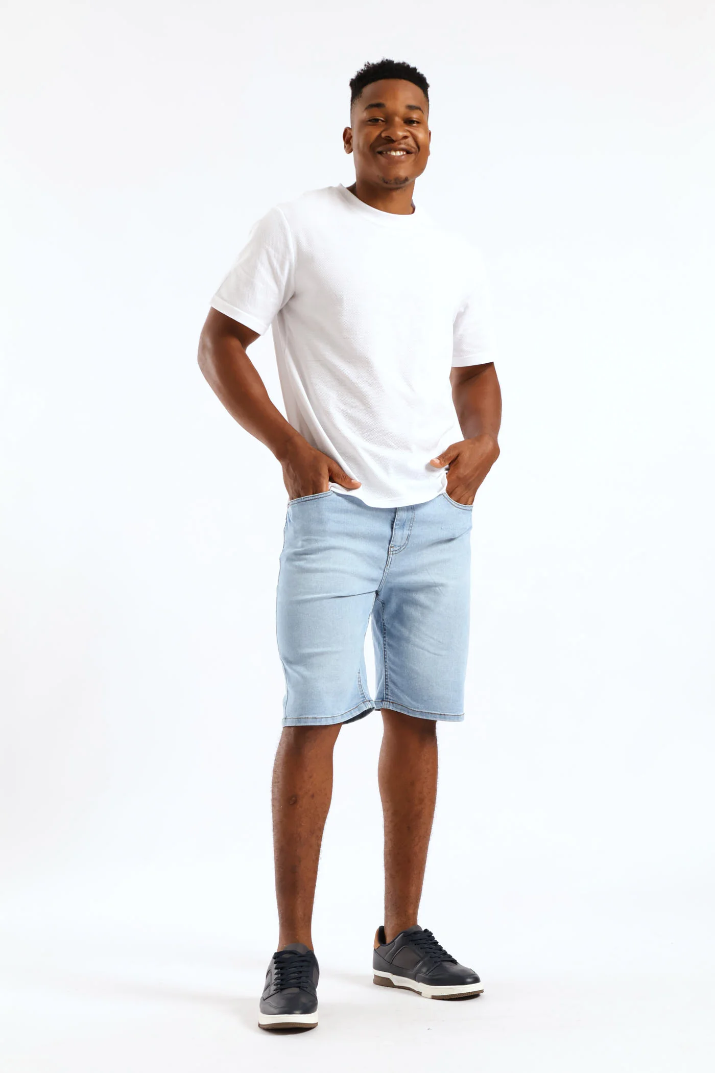 Jacquard Pineapple Tee - White - Image 5