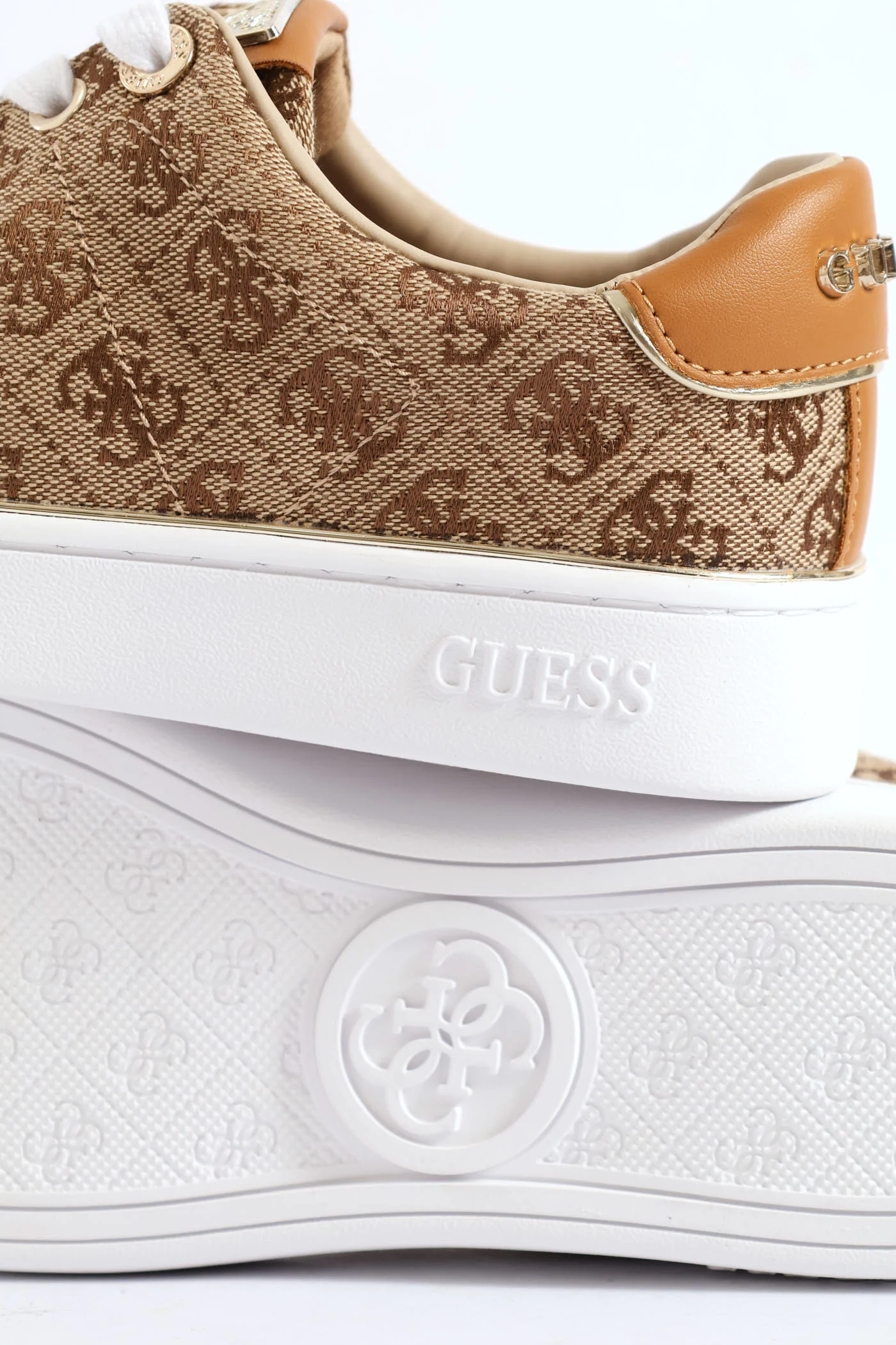 Jacquard Print Sneaker - Beige - Image 6