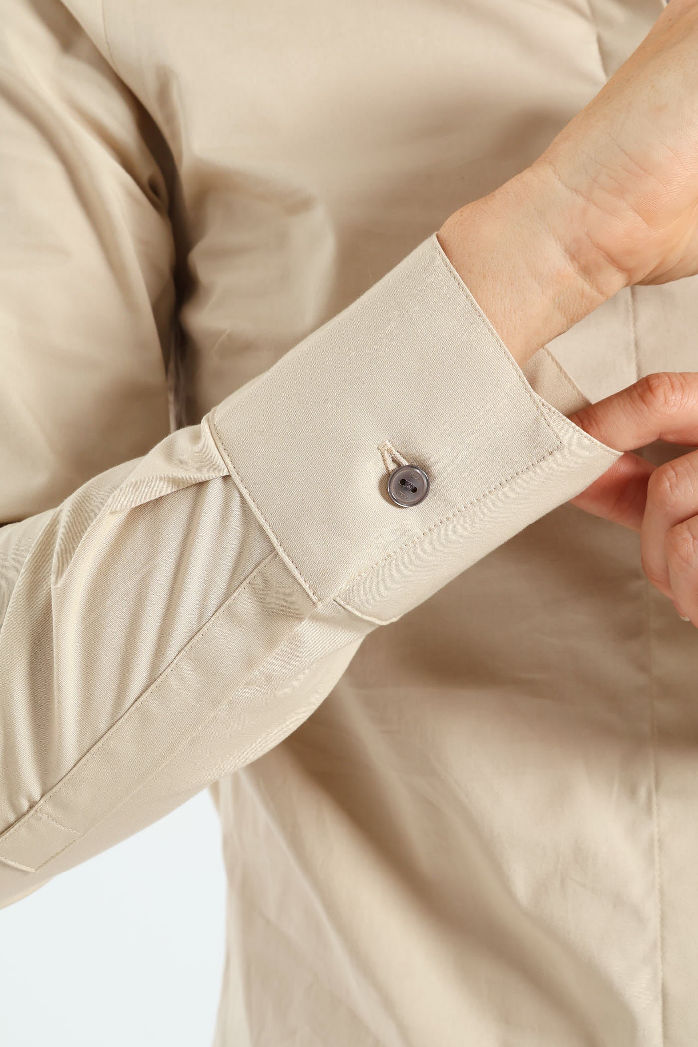 Jaime Long Sleeve Shirt - Beige - Image 5