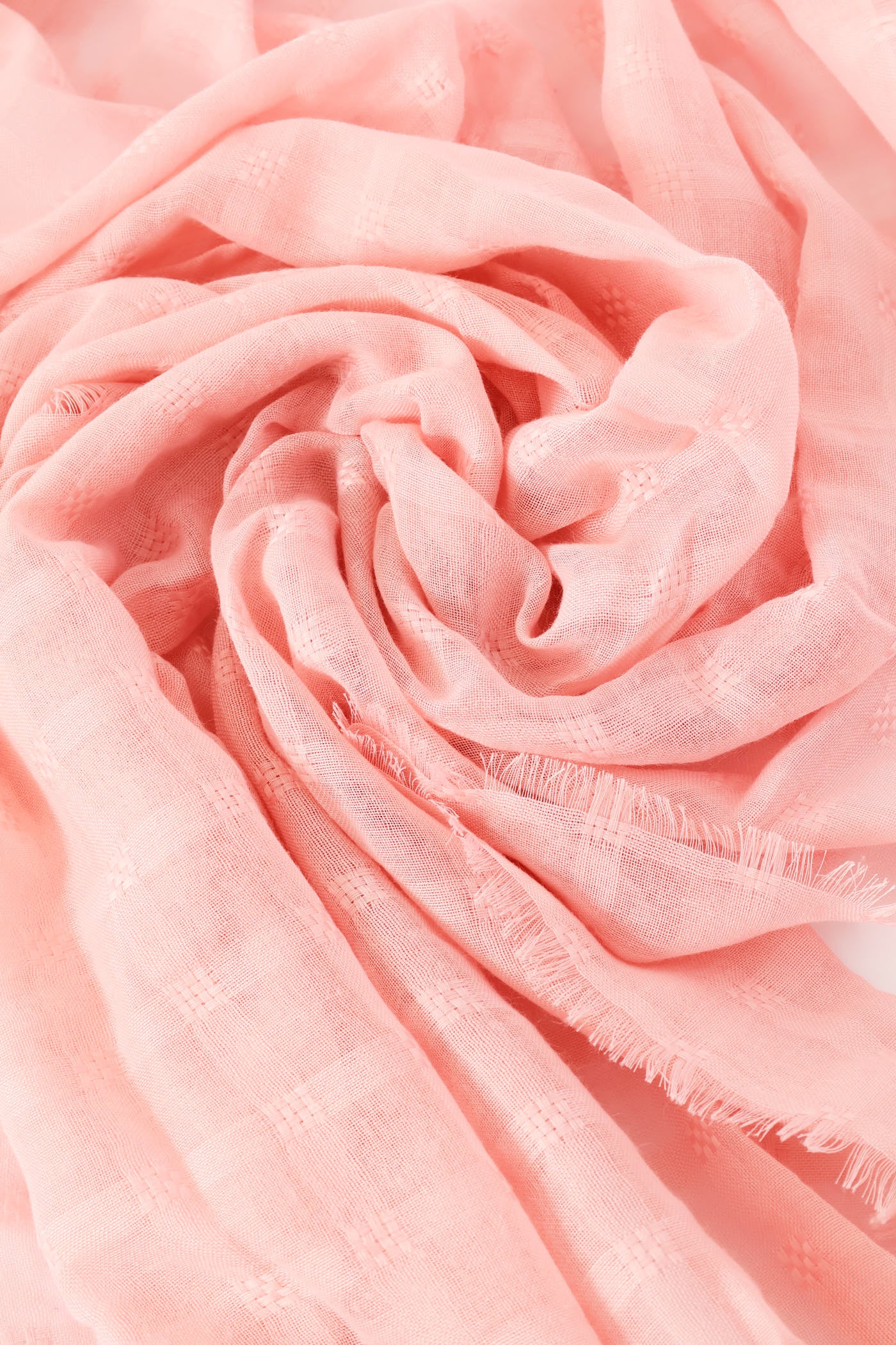 Jaquard Light Weight Scarf - Blush - Image 2