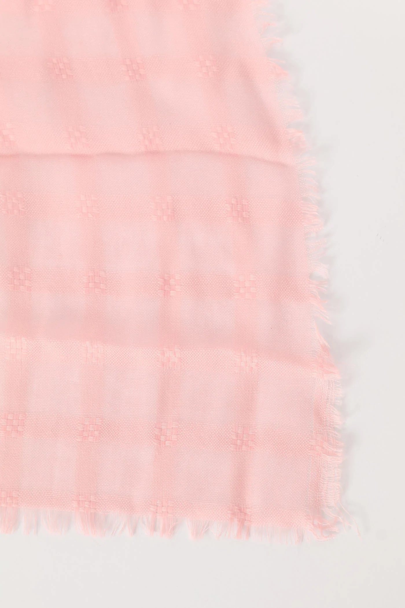 Jaquard Light Weight Scarf - Blush - Image 3