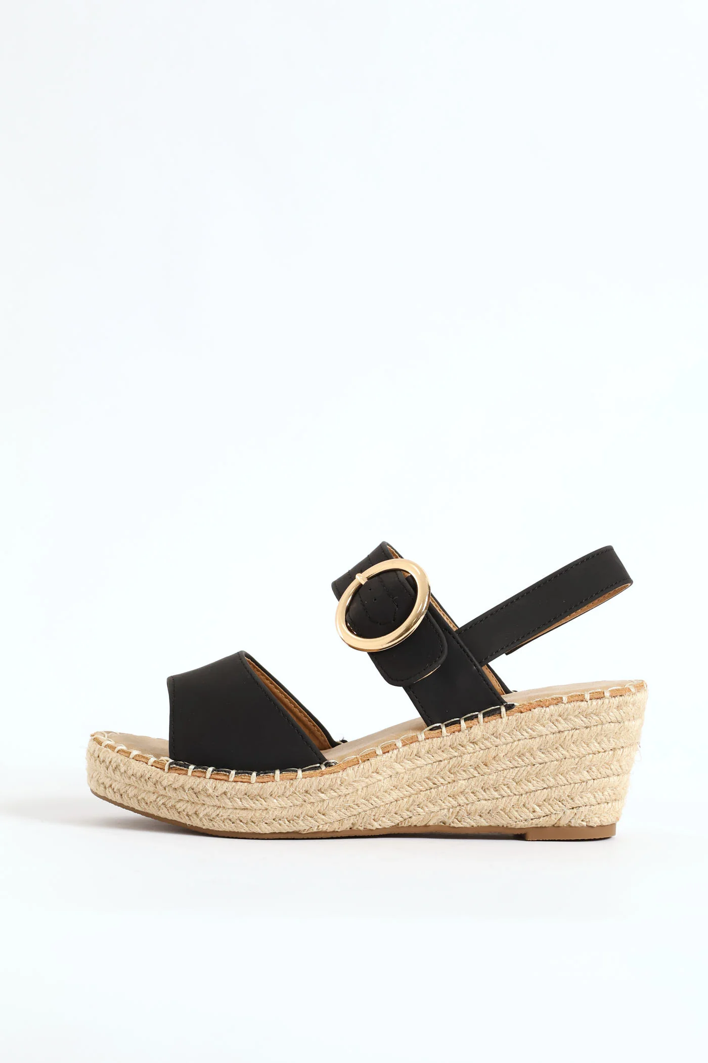 Jayda 9 Rope Wedge Heel - Black - Image 2