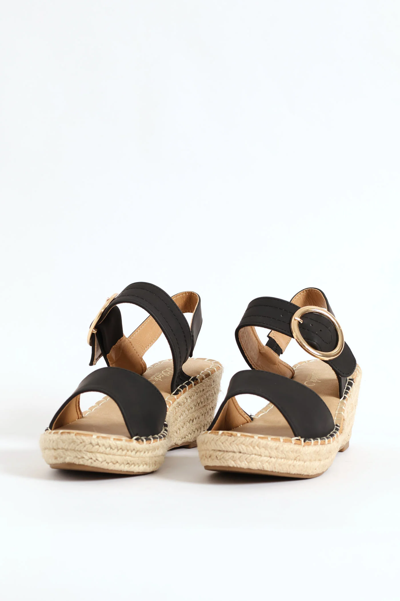 Jayda 9 Rope Wedge Heel - Black - Image 4