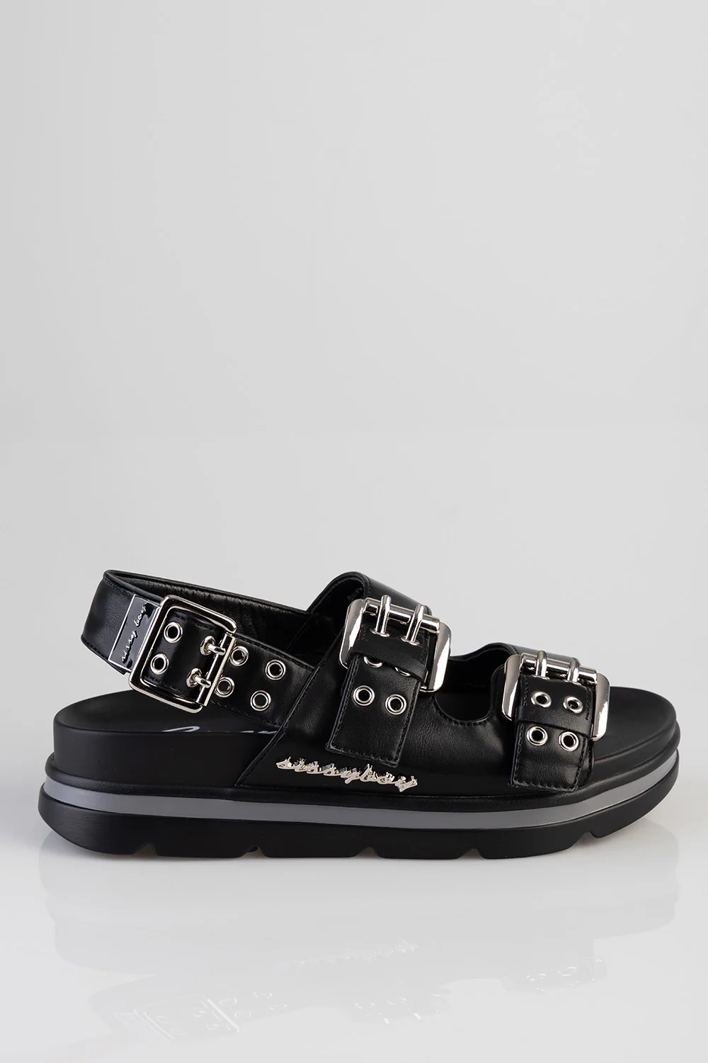 Jazz Multi Strap Sandal - Black - Image 4
