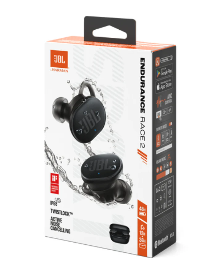 Endurance Race 2 TWS Sports Earbuds - Black - Image 2
