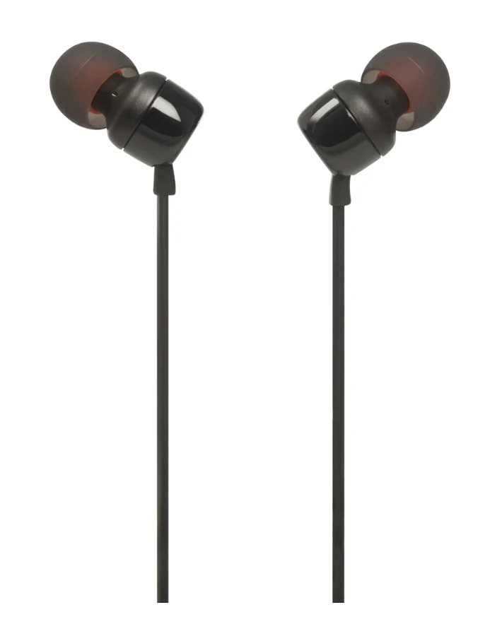 Tune 110 Wired In Ear Headphones With Mic - Black - Image 3