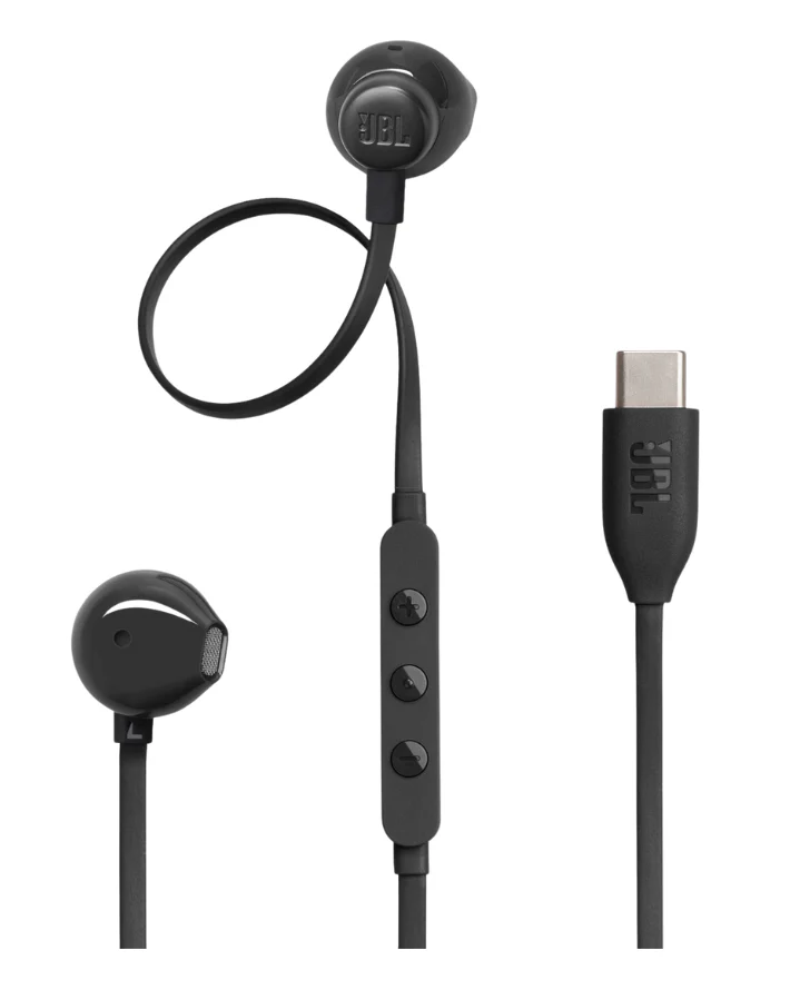 Tune 305C Hi-Res USB-C Wired In Ear Headphones - Black - Image 4