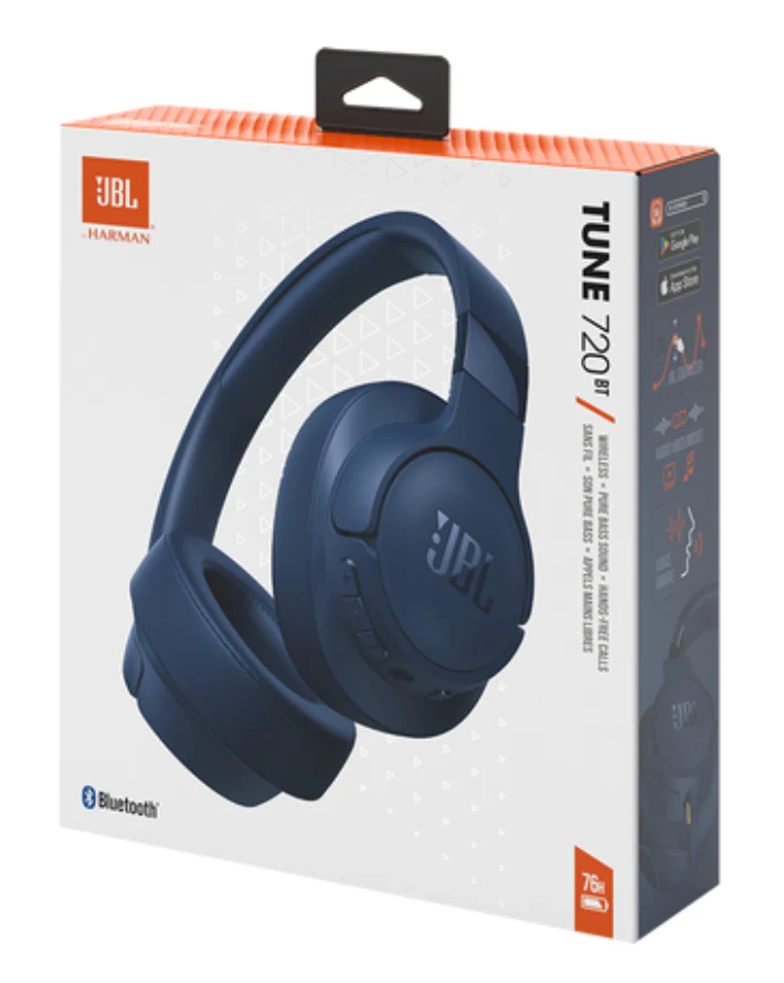 Tune 720 Bluetooth Over Ear Headphone Blue - Image 2