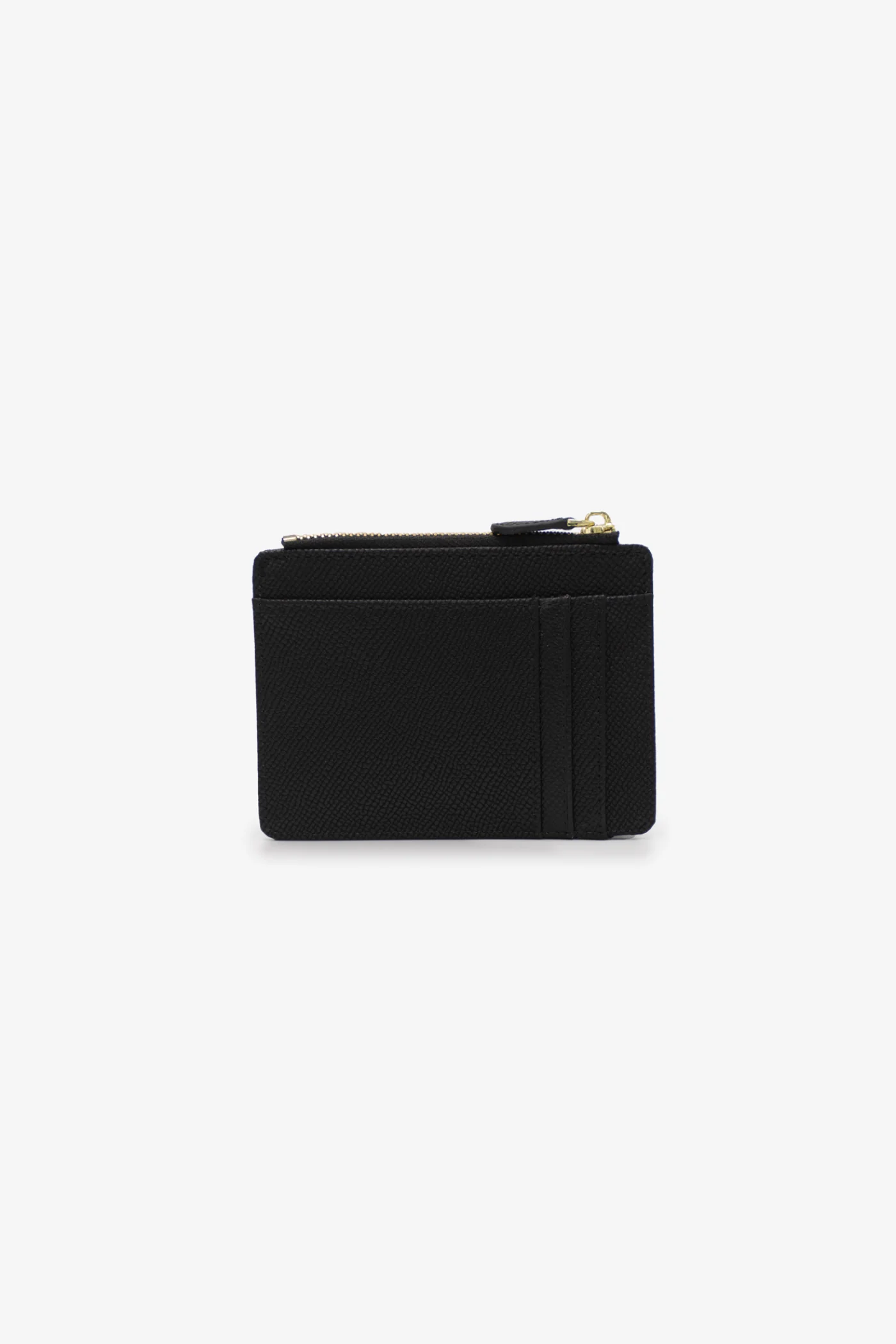 Jessica Pebble Surface Cardholder With Embossed Logo - Black - Image 2