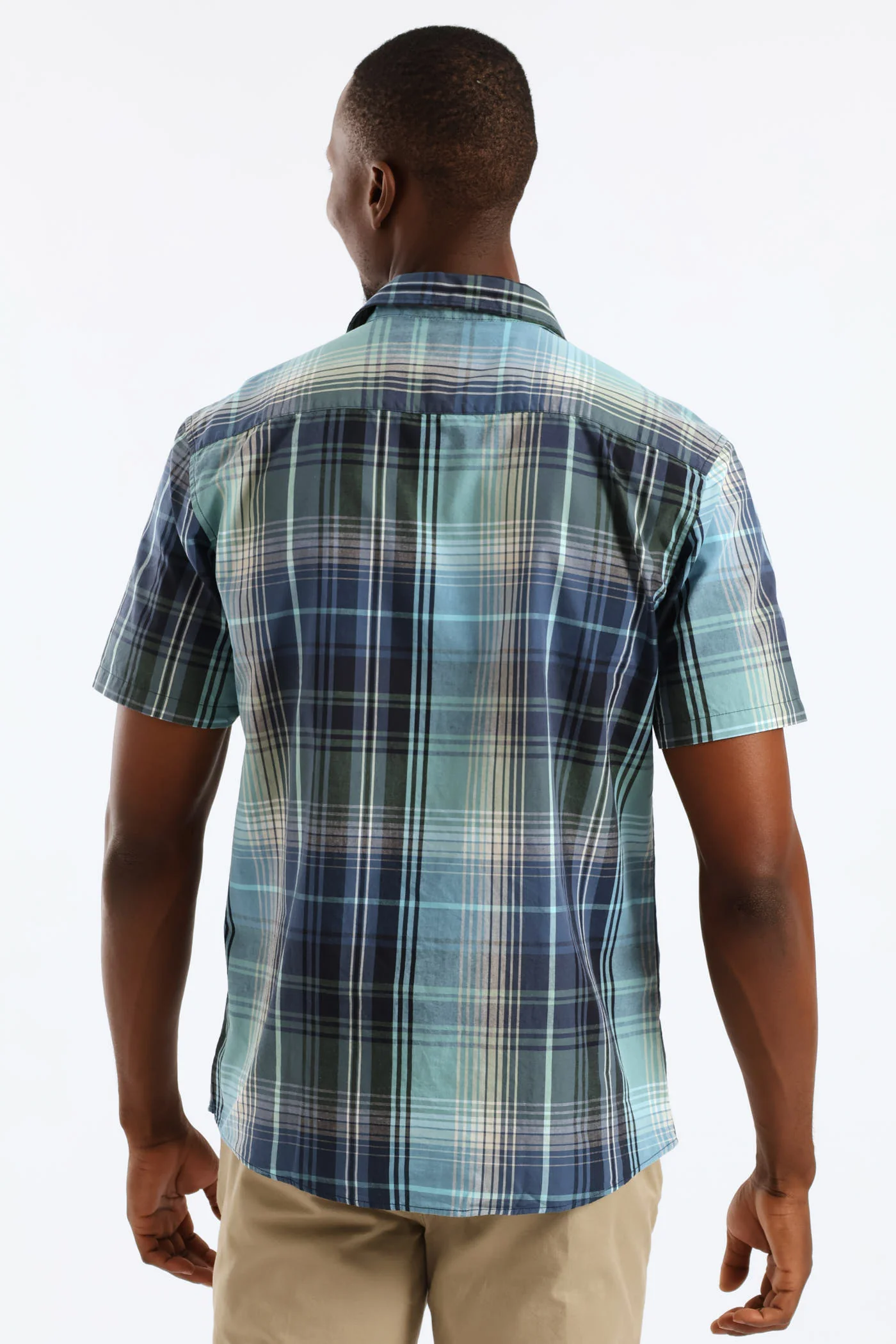 Jewel Check Regular Shirt - Green/Blue - Image 5