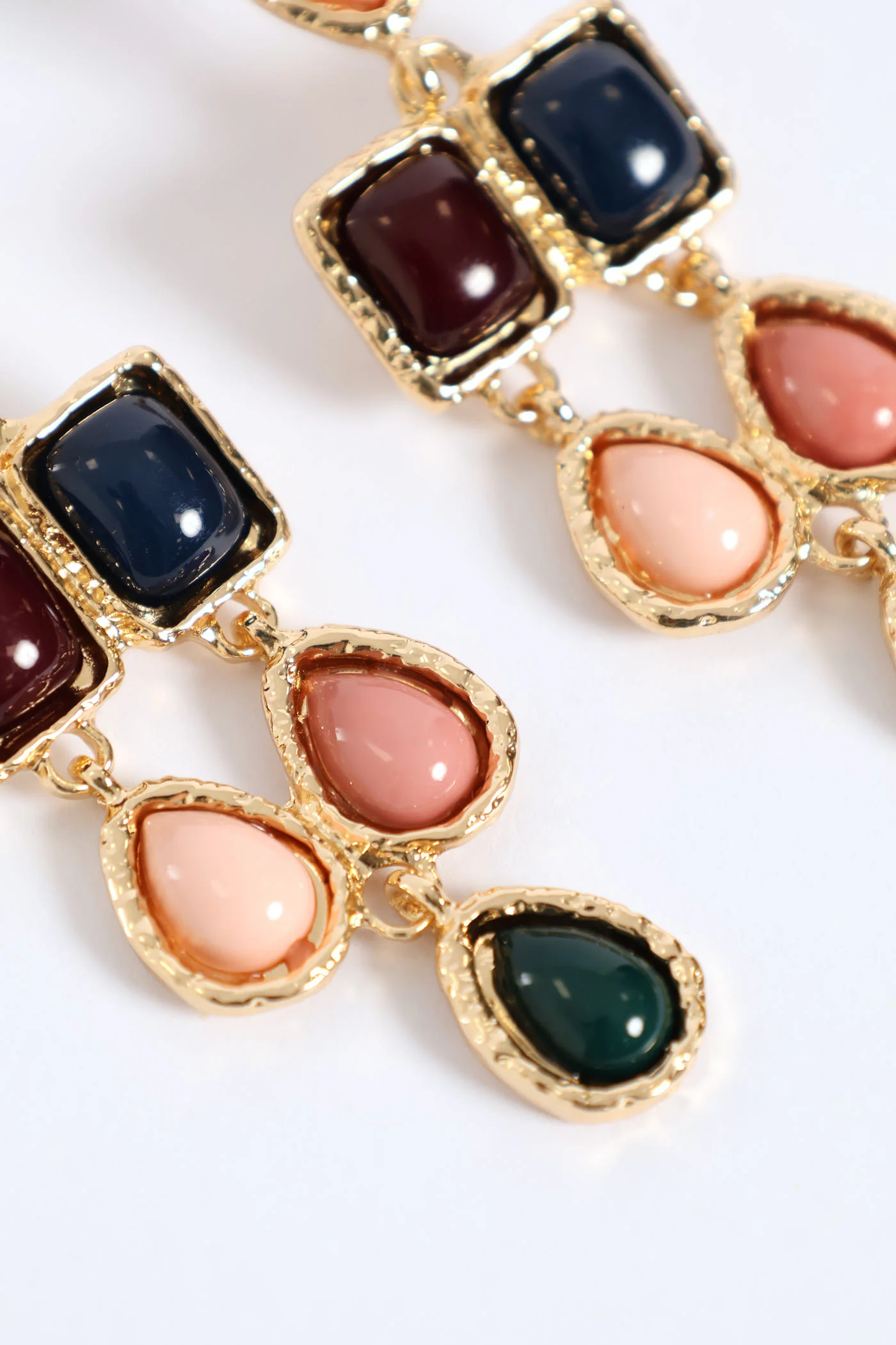 Jewel Statement Earring - Gold - Image 2